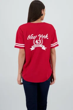 Shasa Jersey T Shirt with Contrast Print