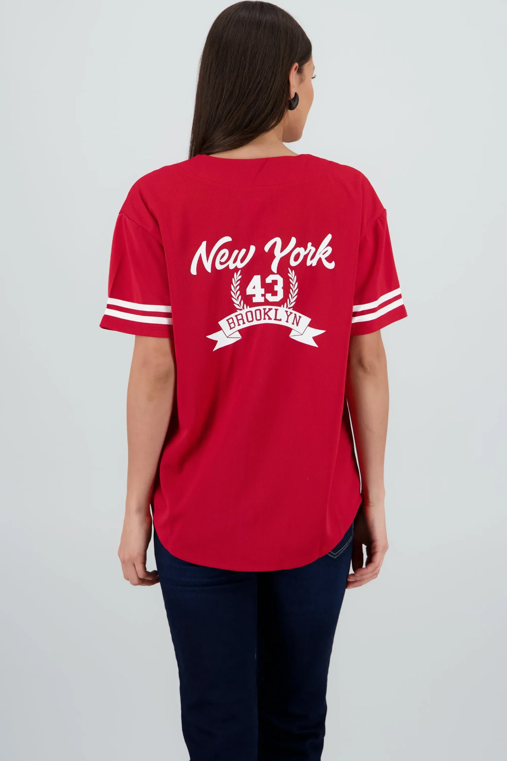 Shasa Jersey T Shirt with Contrast Print