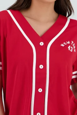 Shasa Jersey T Shirt with Contrast Print