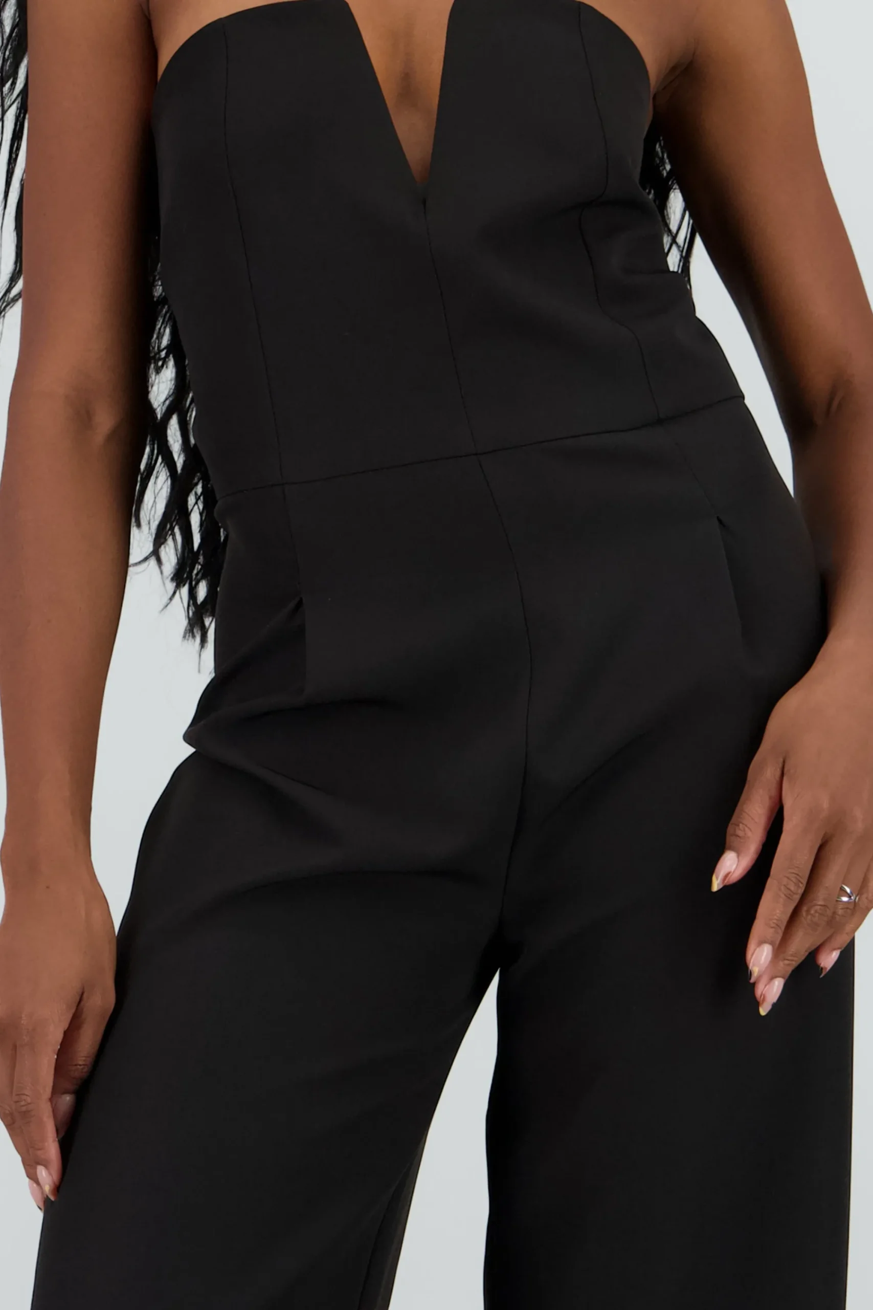 Shasa Jumpsuit with Neckline Detail