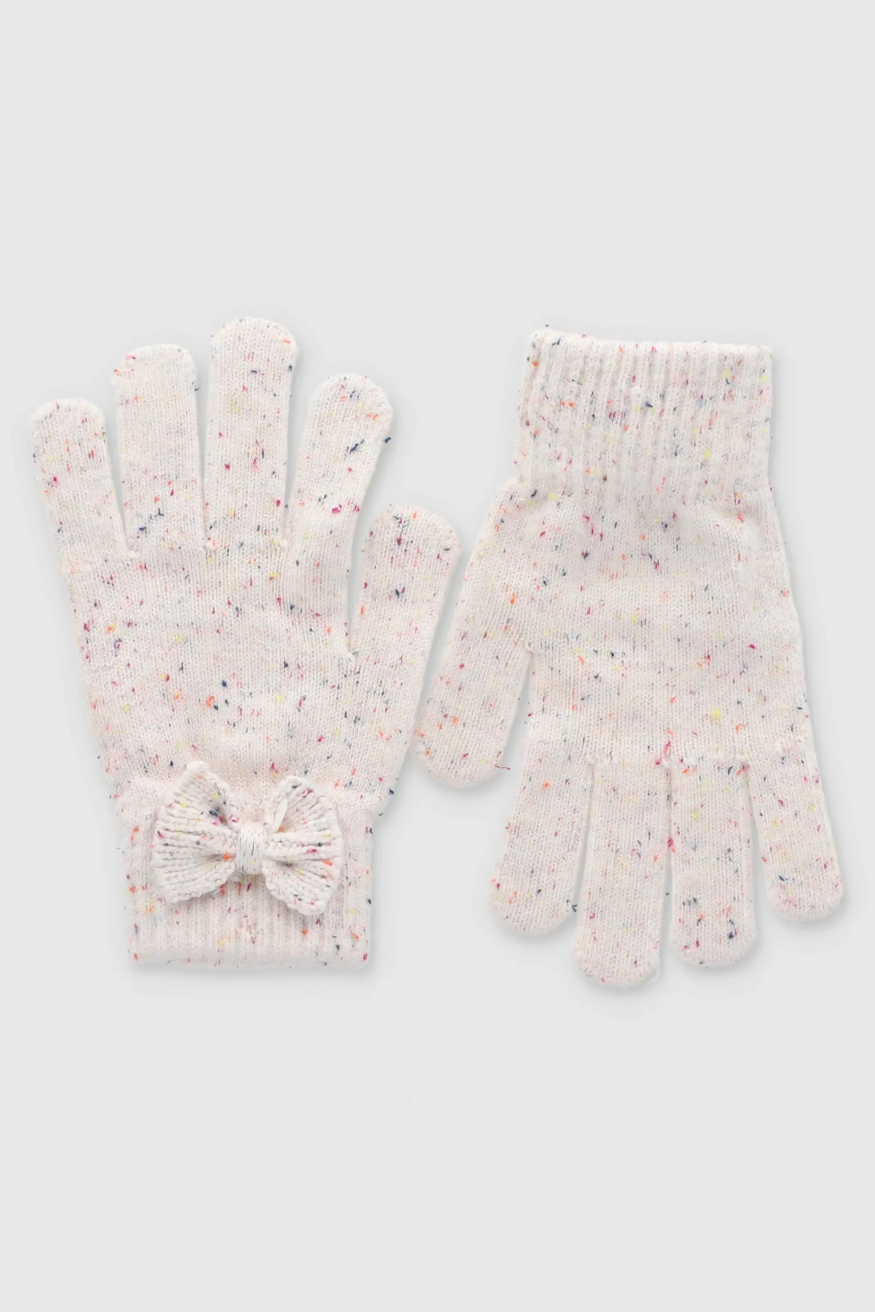 Shasa Knit Gloves with Bow