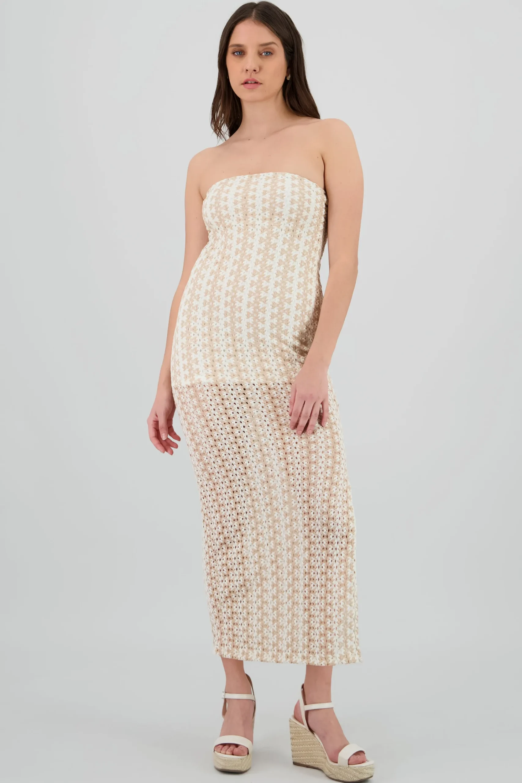 Shasa Knit Strapless Maxi Dress