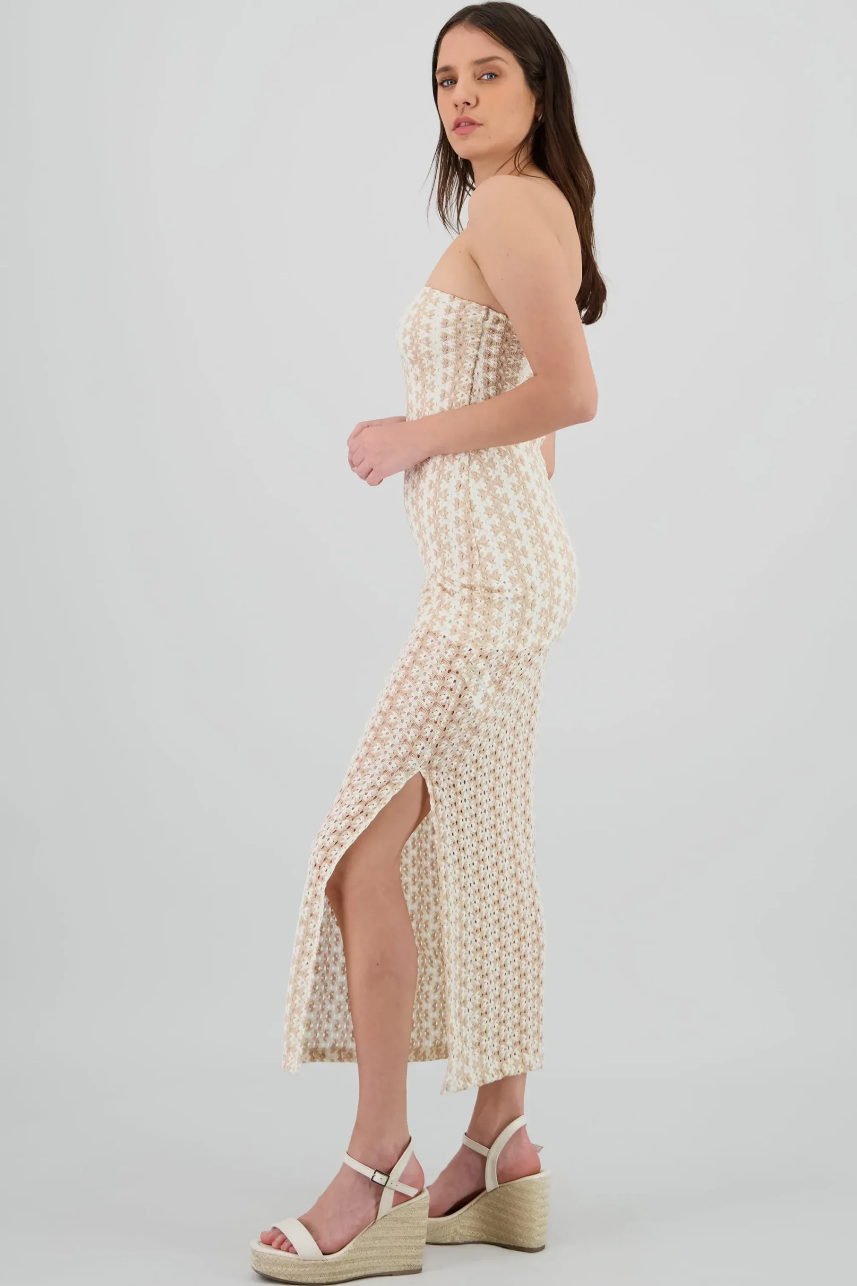 Shasa Knit Strapless Maxi Dress