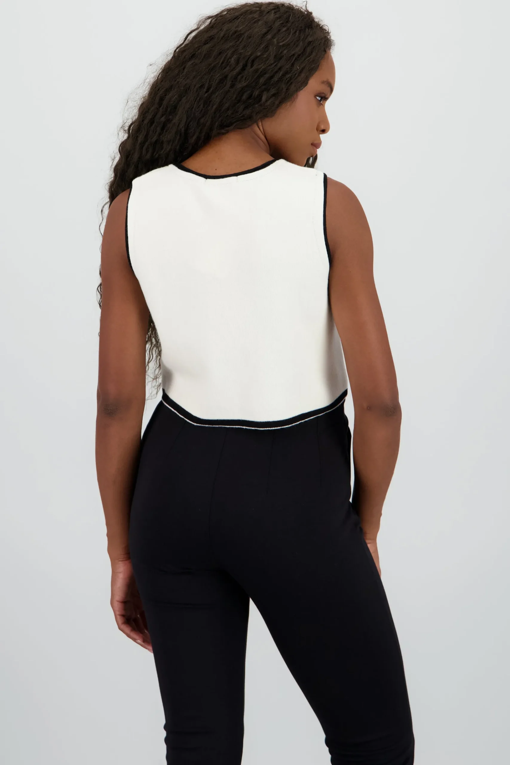 Shasa Knit Vest with Buttons