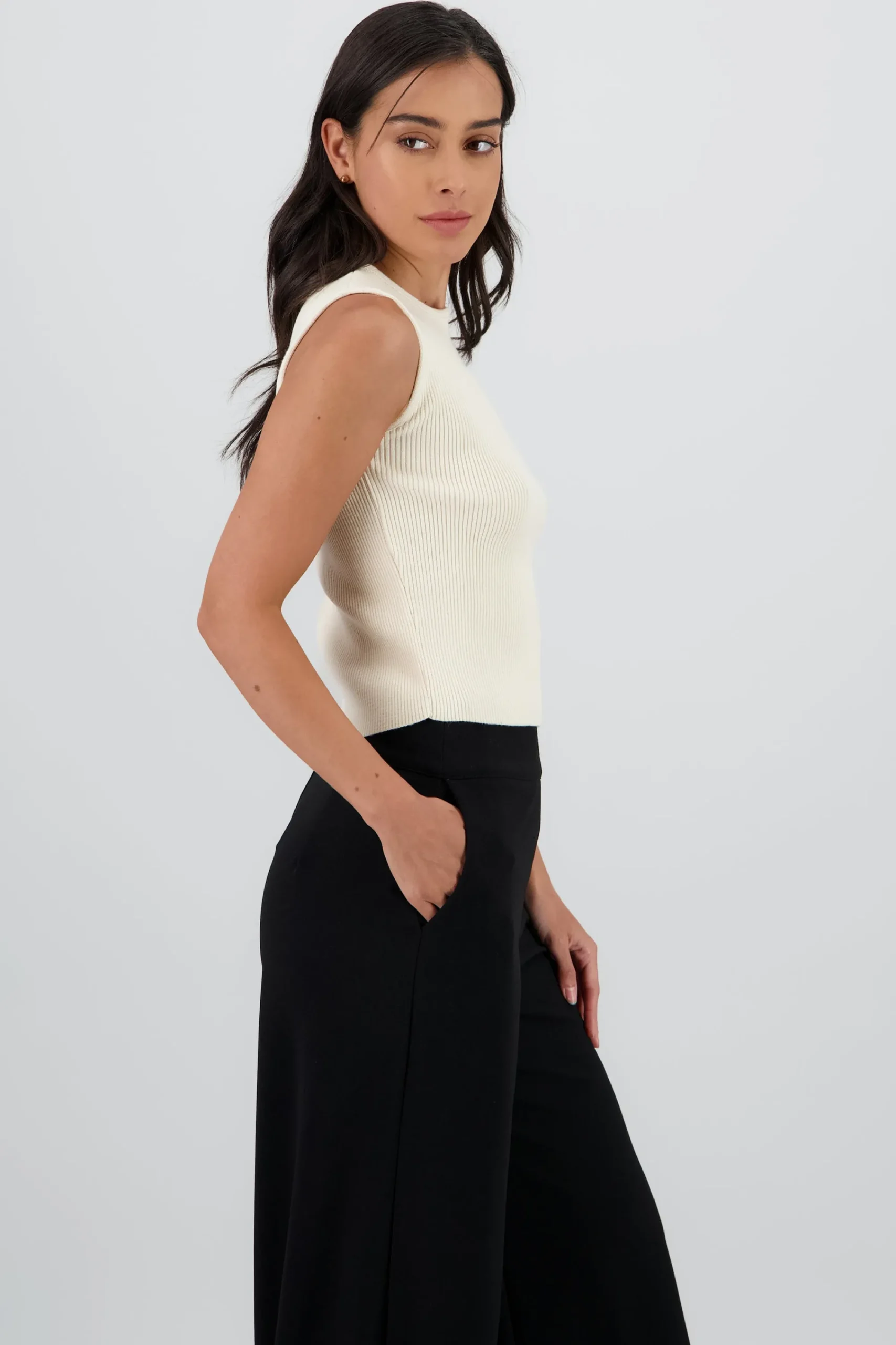 Shasa Knit Vest with Buttons