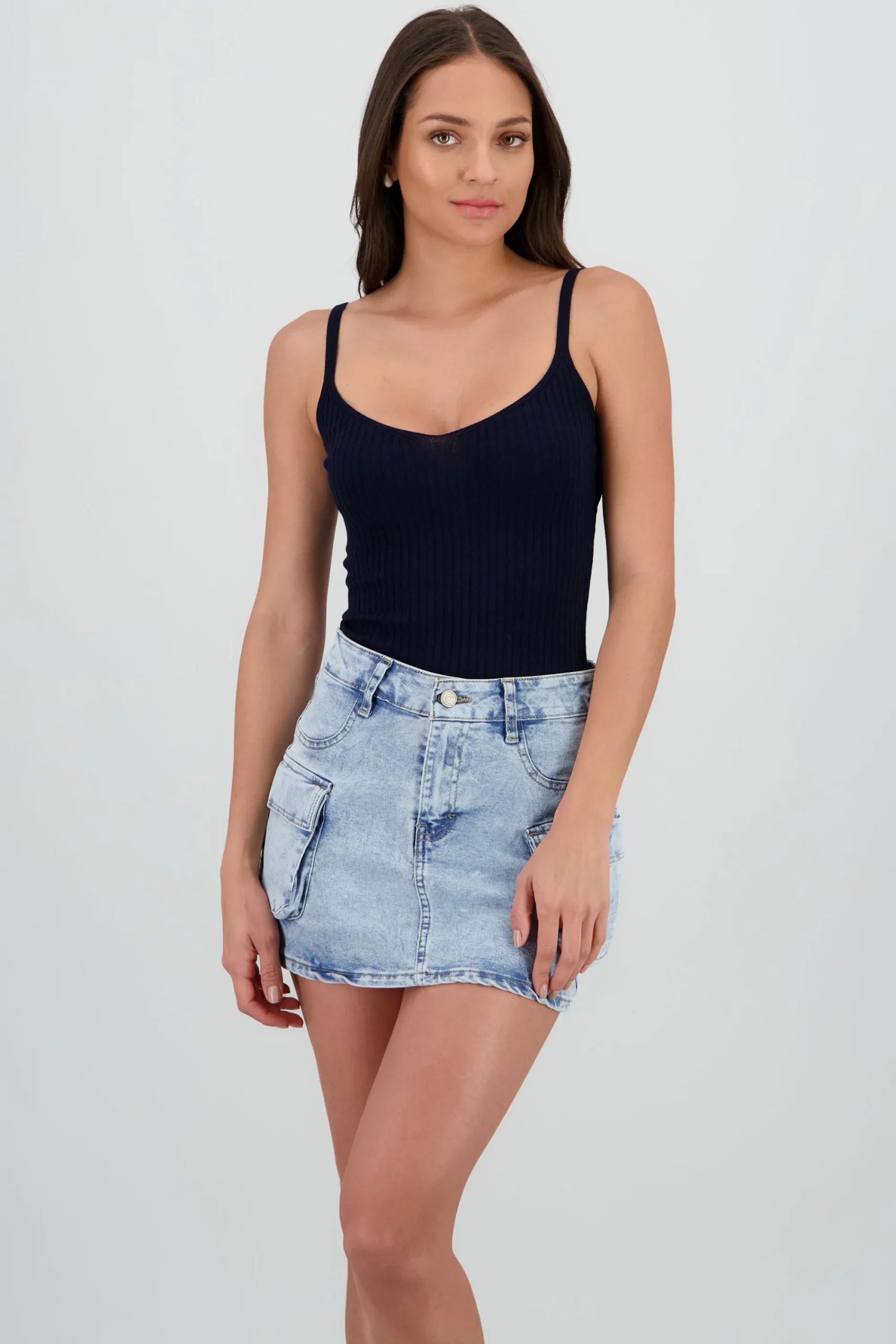 Shasa Knitted Bodysuit with Straps