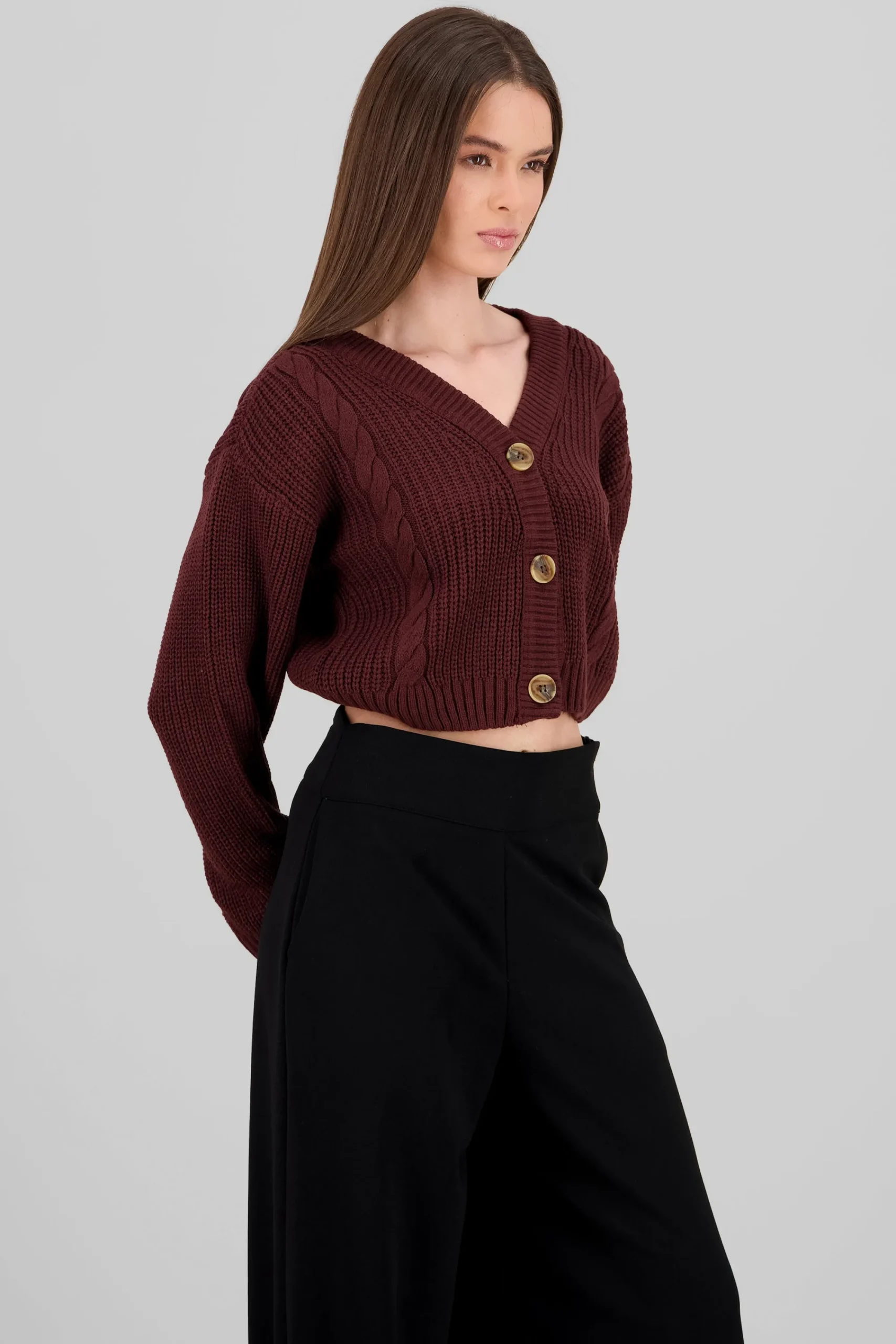 Shasa Knitted ButtonFront Cardigan