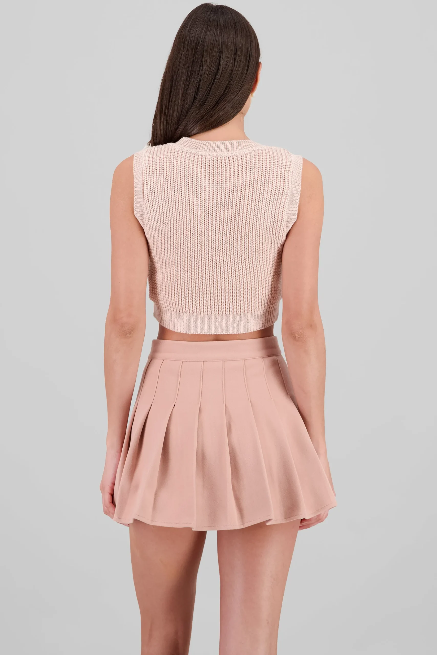 Shasa Knitted Pointelle Crop Top
