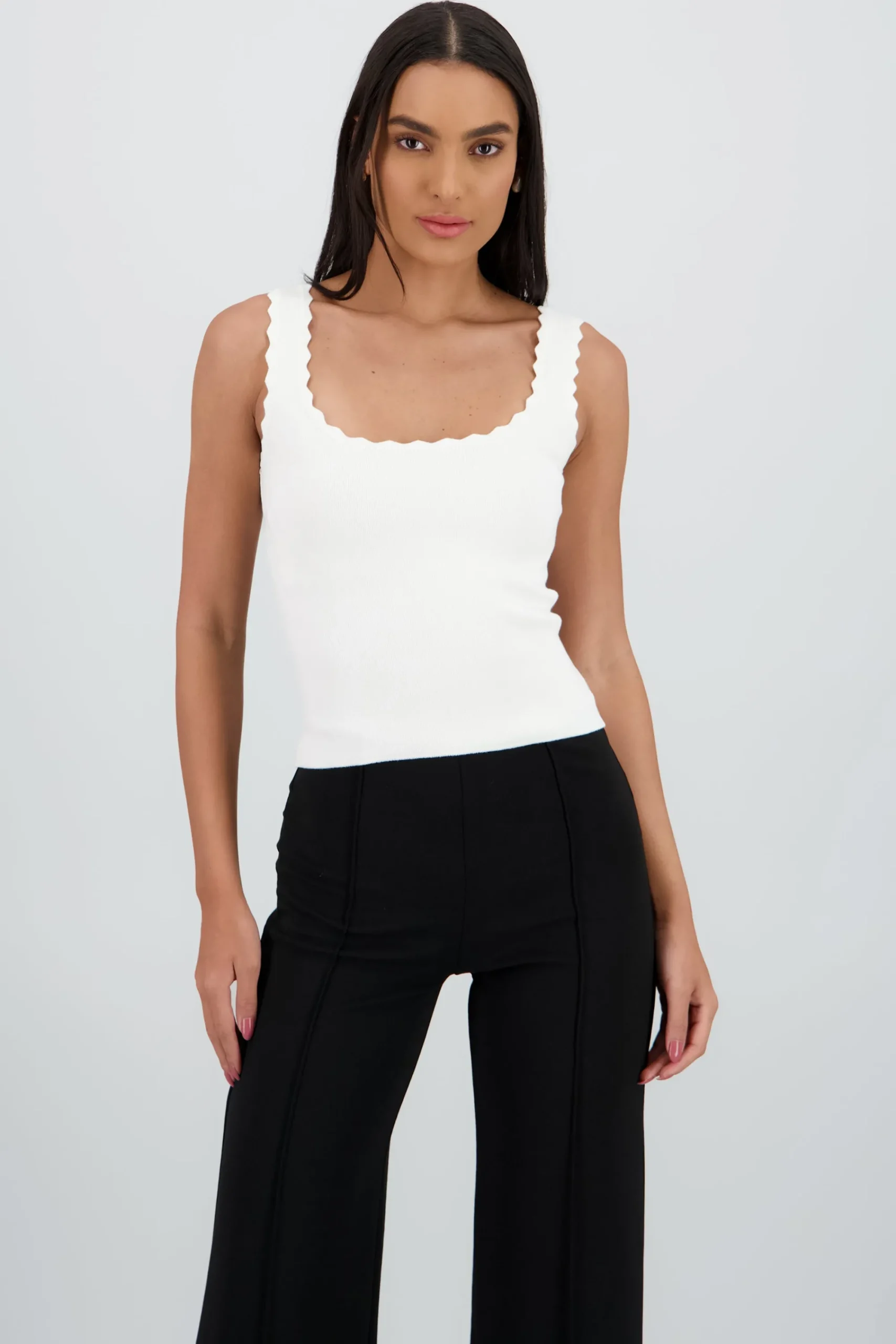 Shasa Knitted Top with Strap Detail