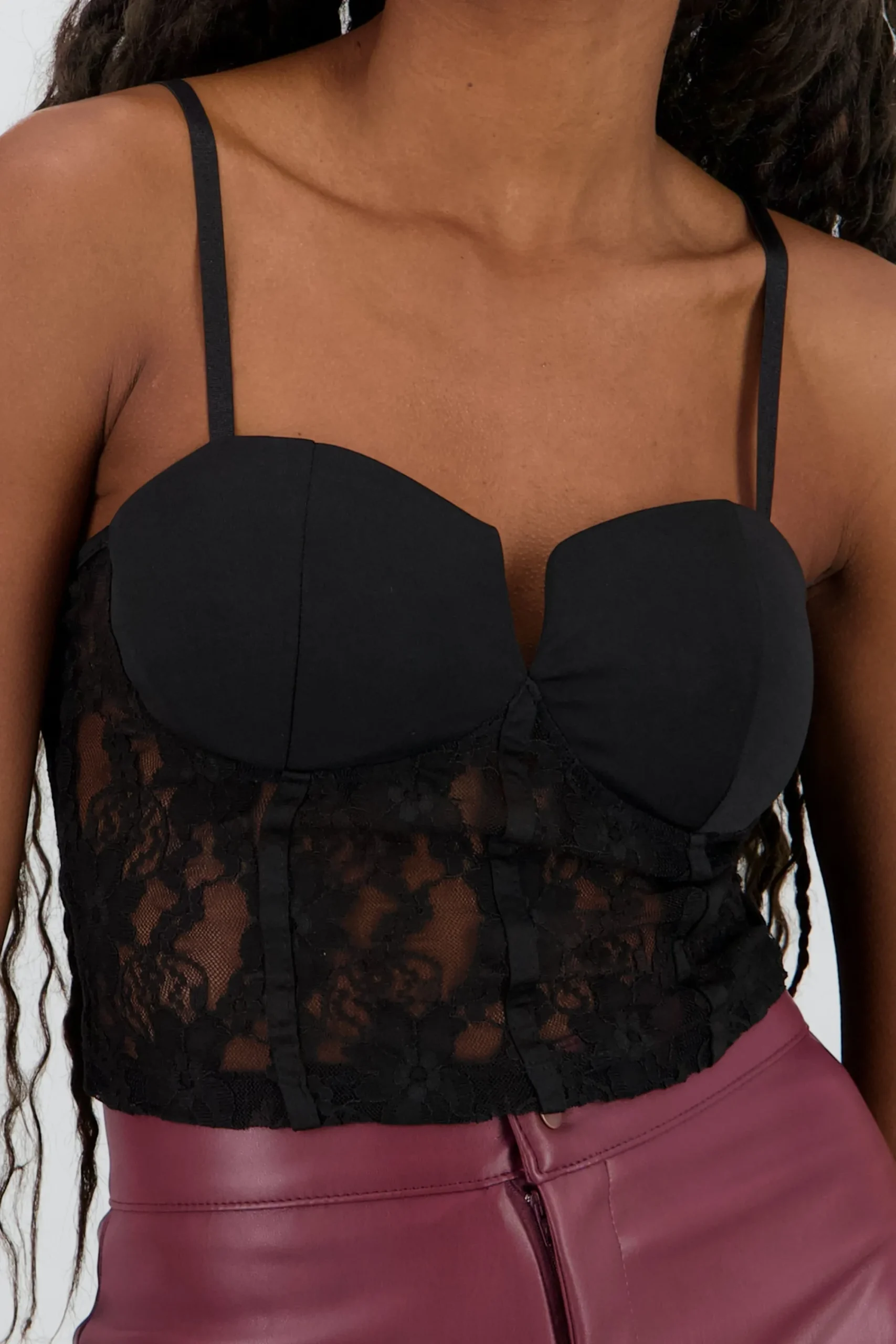 Shasa Lace Detail Corset