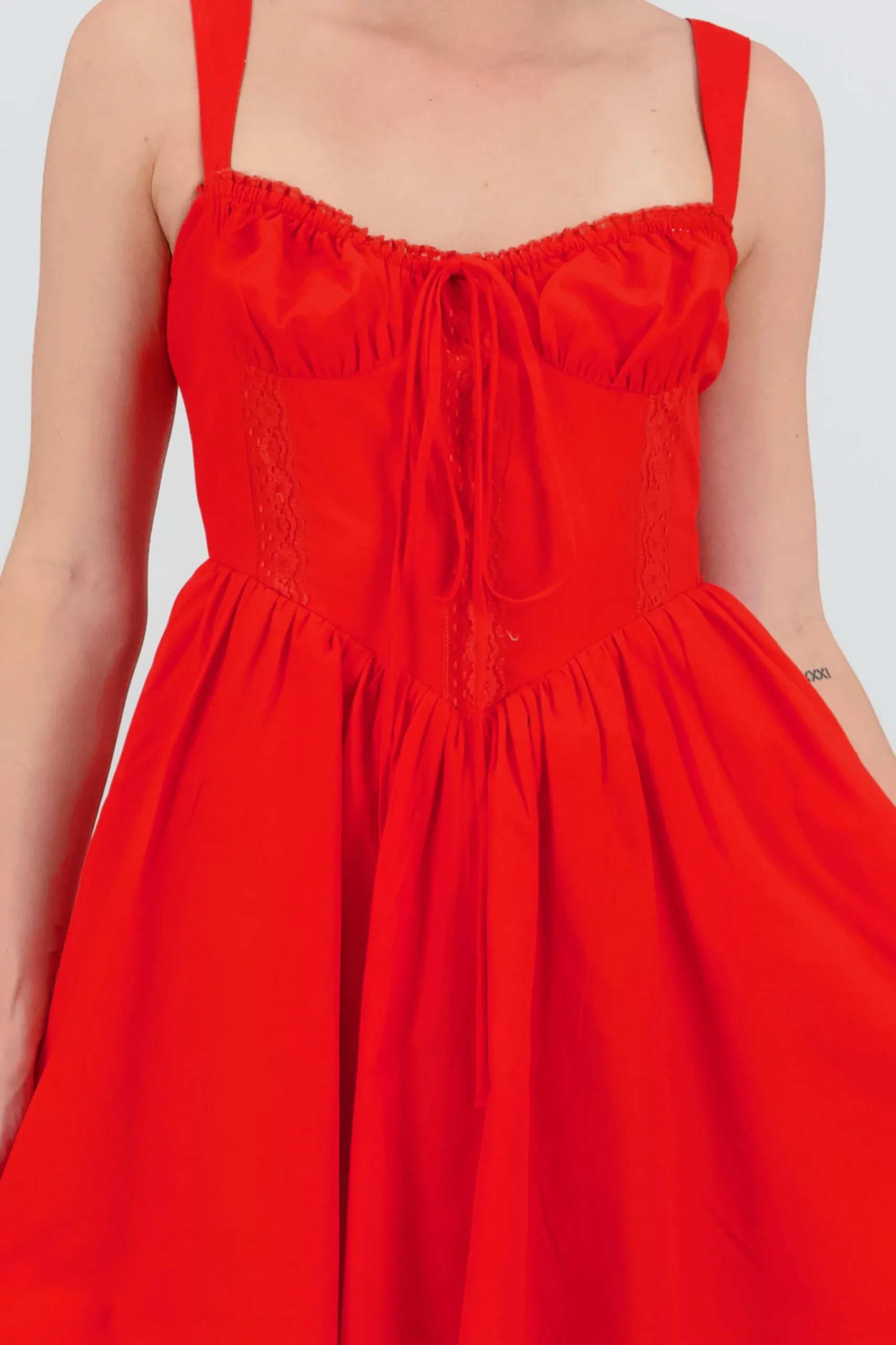 Shasa Lace Detail Mini Dress