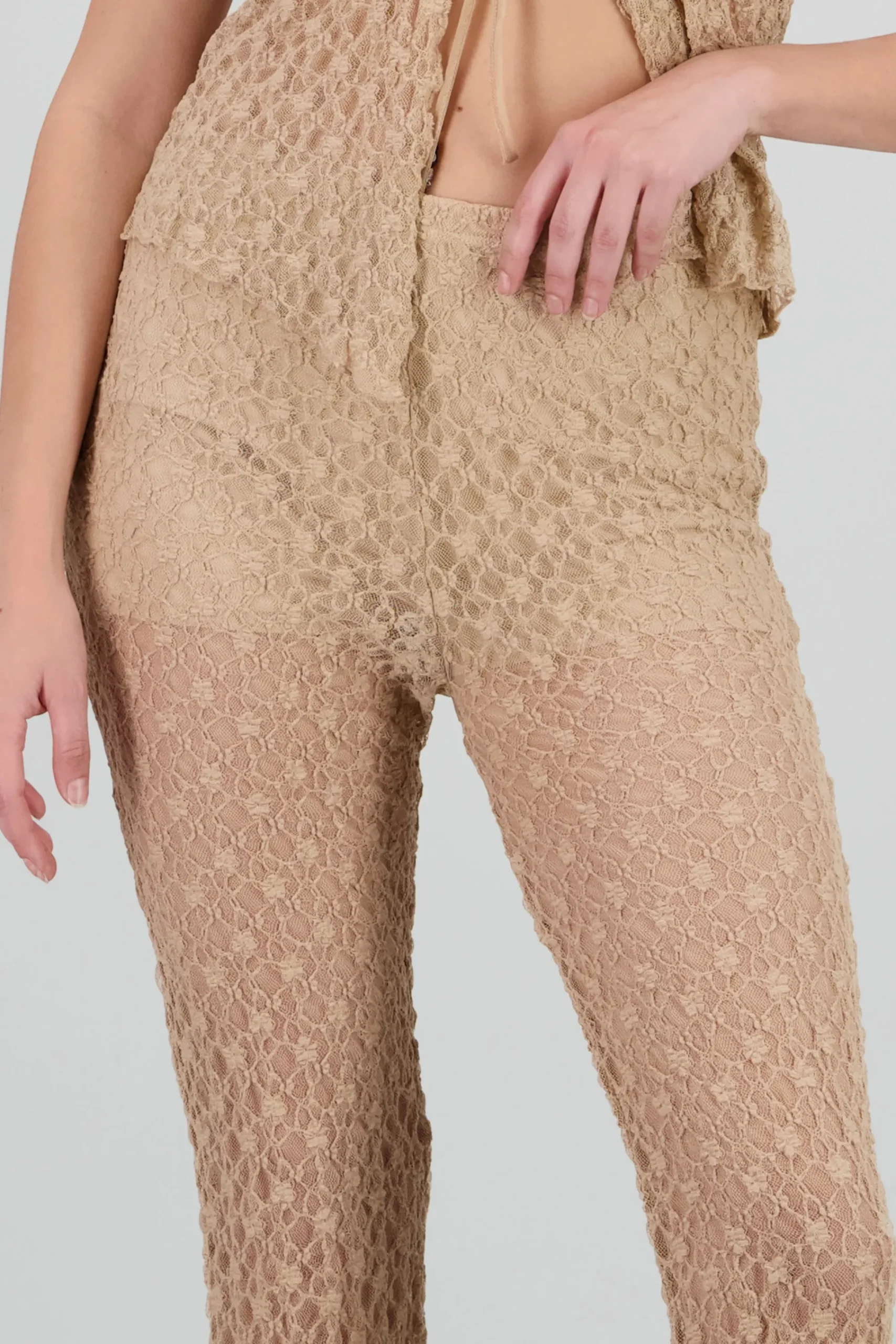 Shasa Lace Textured Pants