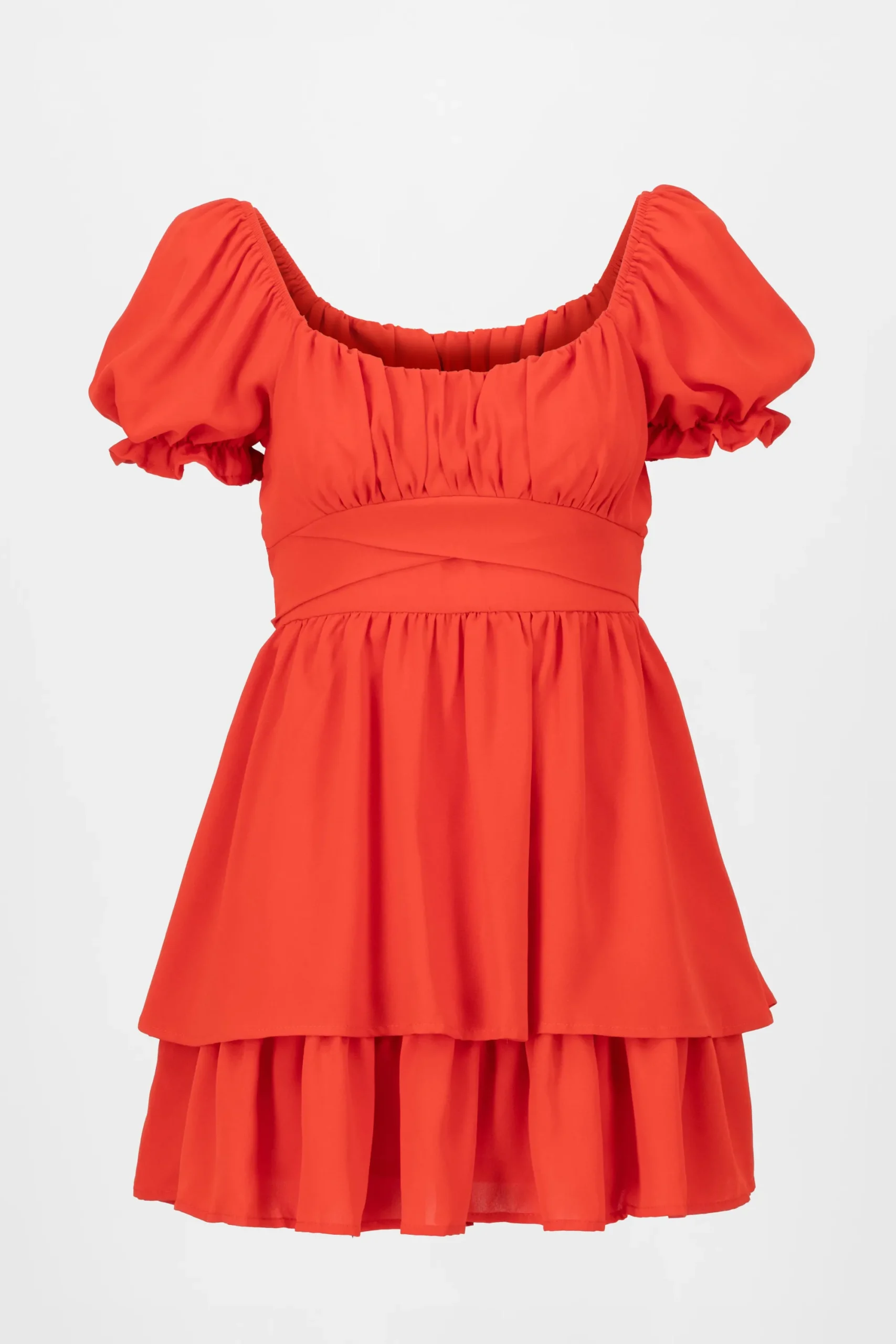 Shasa Layered ruffle mini dress
