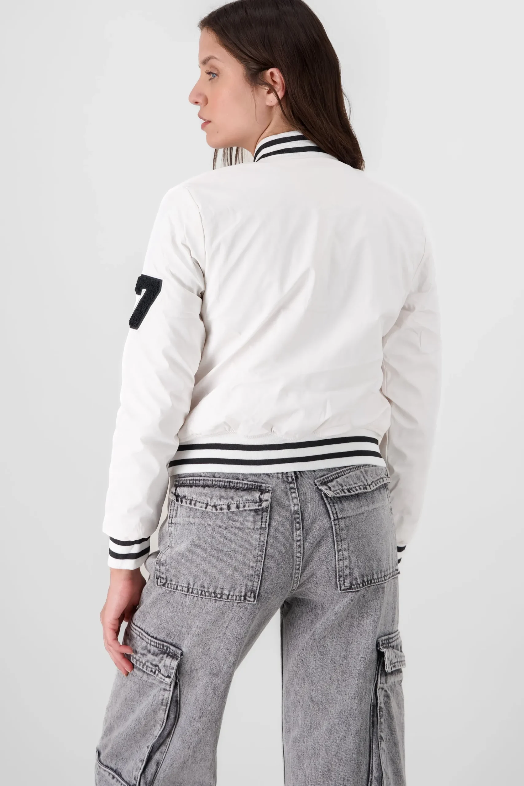 Shasa Lettered Bomber Jacket