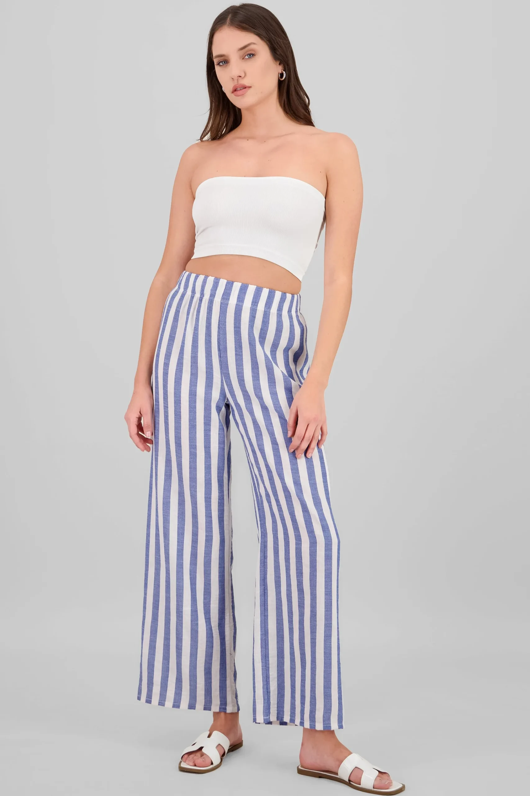 Shasa Lightweight Striped Flowing Pants