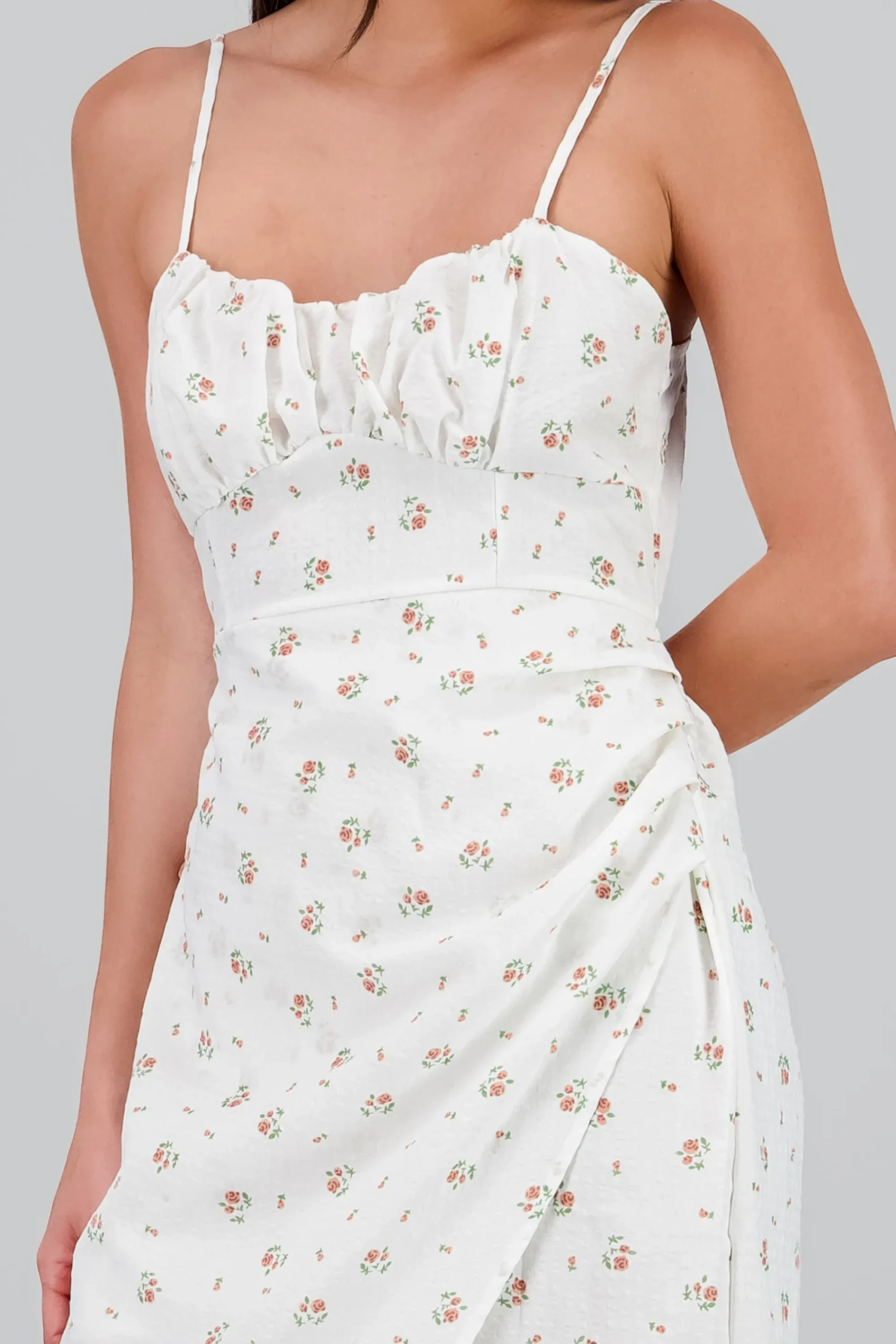 Shasa Linen Floral Maxi Dress