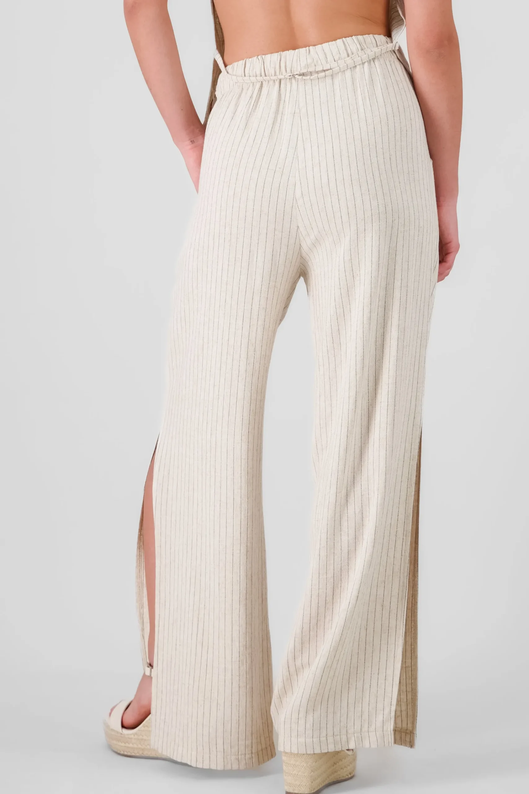 Shasa Linen Striped Pants