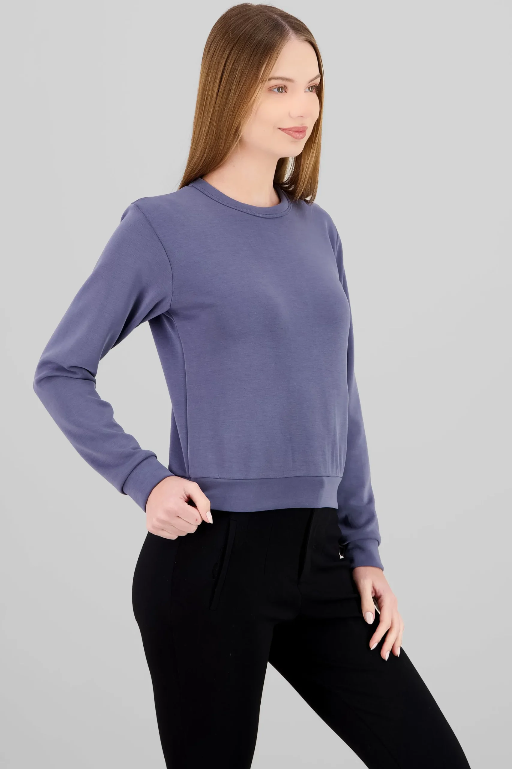 Shasa Long Sleeve Crew Neck Sweatshirt