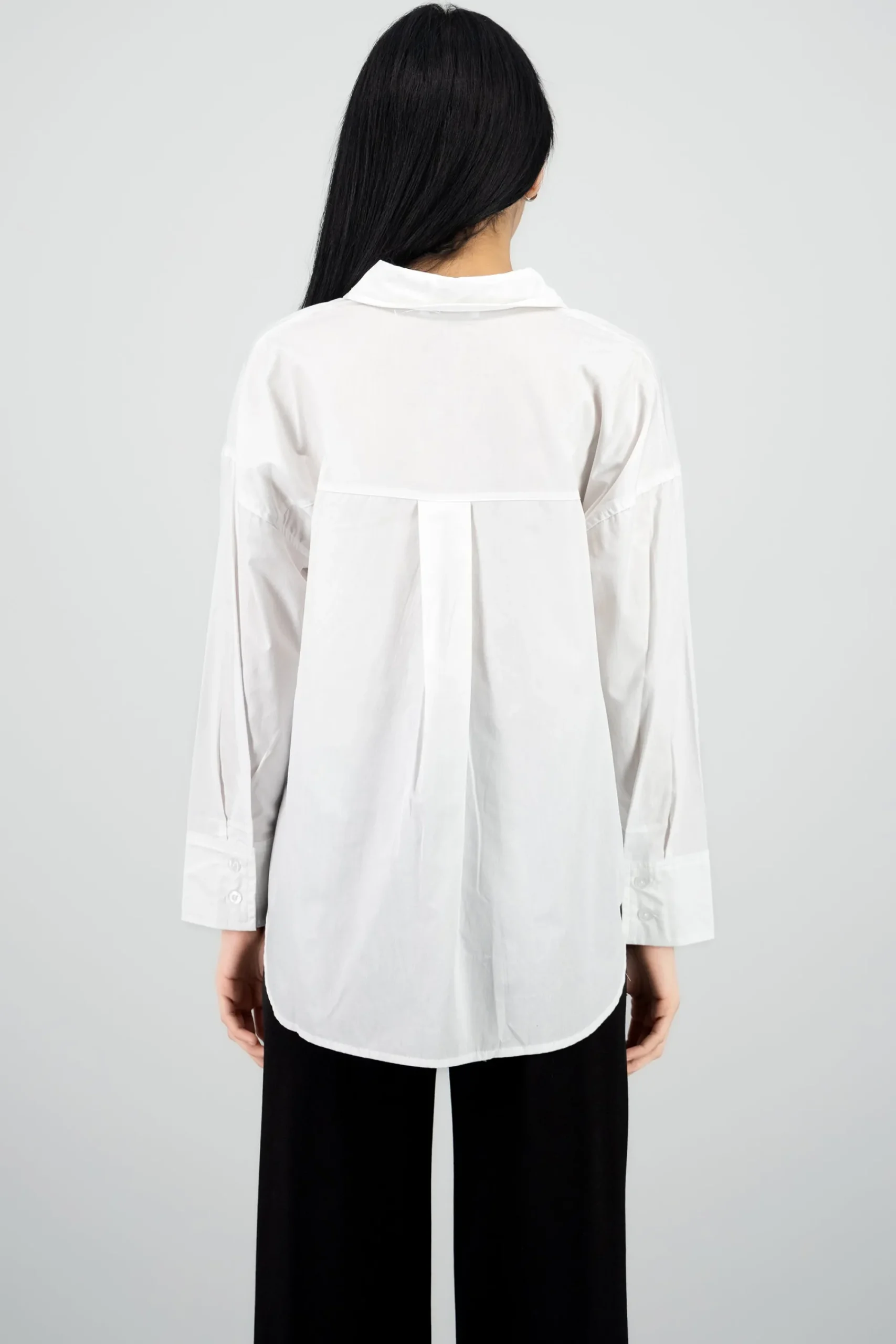 Shasa Long Sleeve Polo Neck Blouse