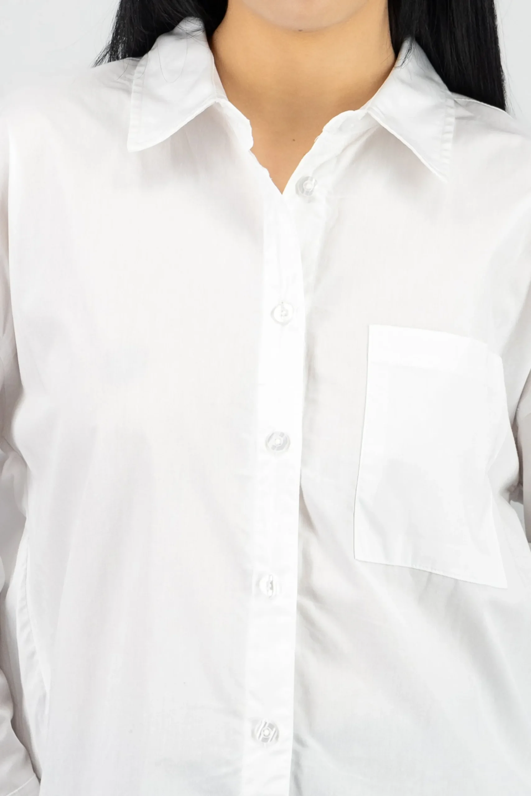 Shasa Long Sleeve Polo Neck Blouse