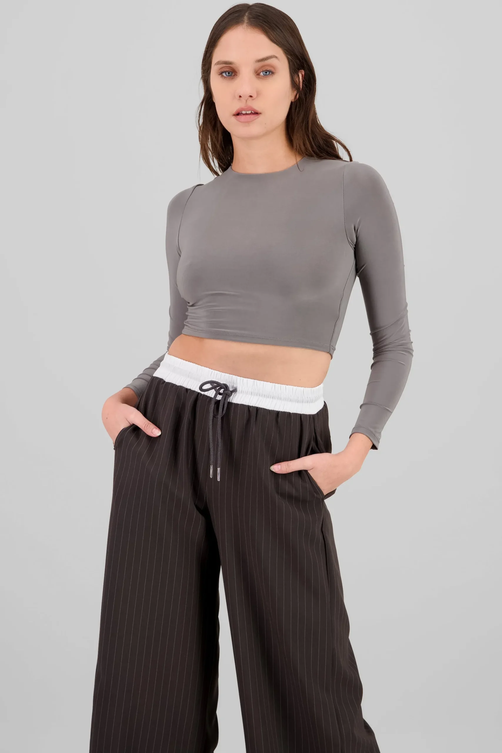 Shasa Long Sleeve Round Neck Top