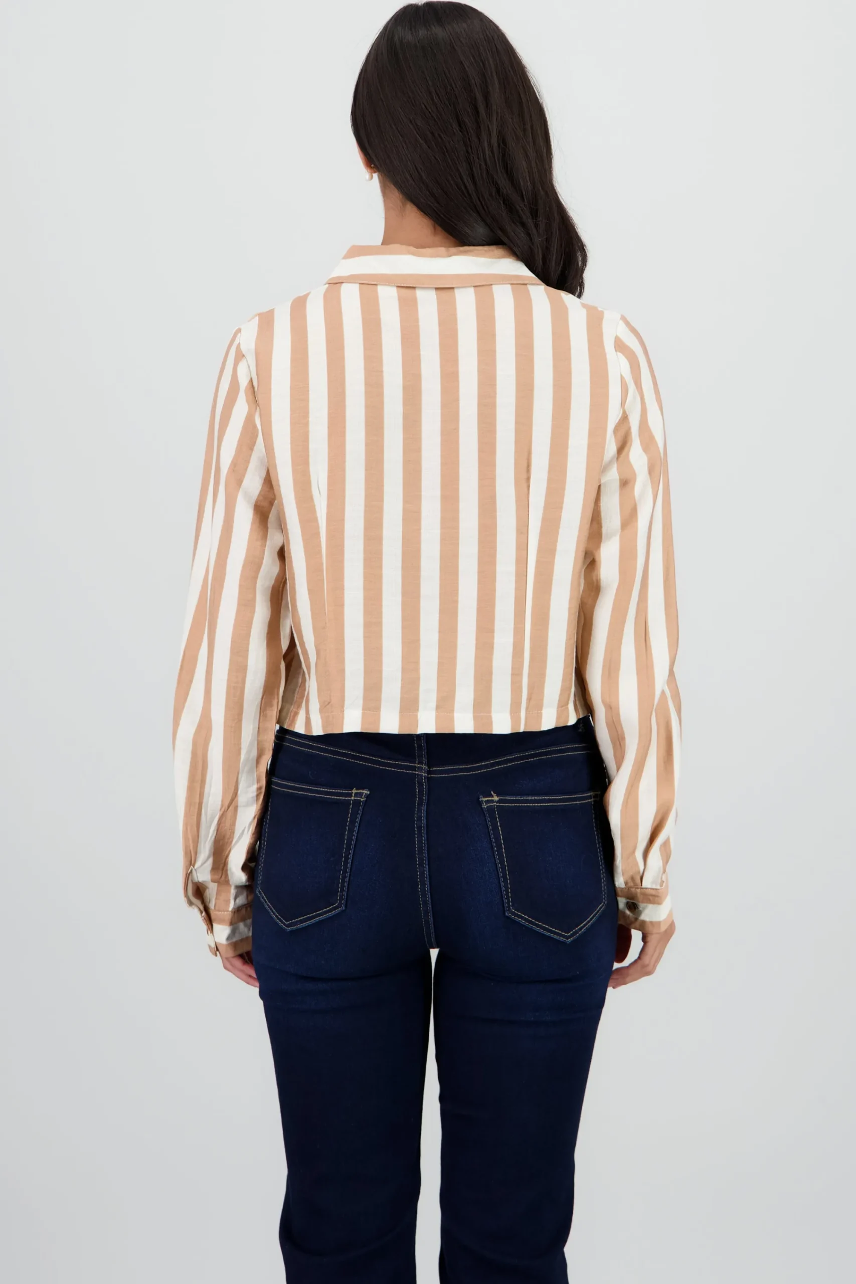 Shasa Long Sleeve Striped Cuff Shirt