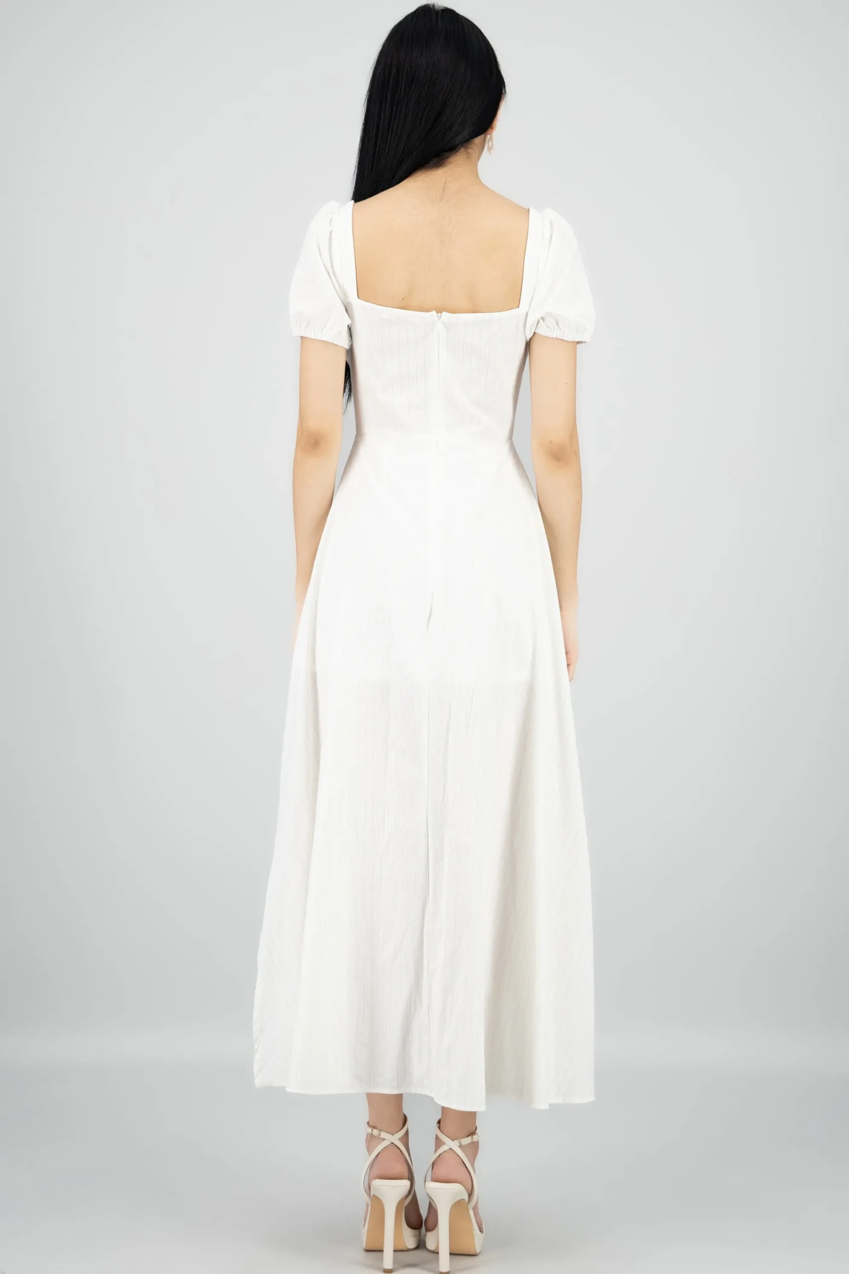 Shasa Lurex Stripes Linen Dress