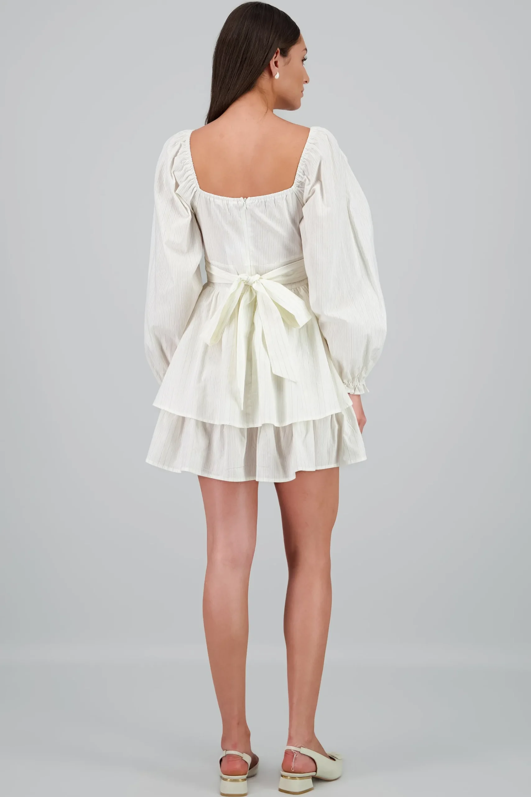 Shasa Lurex Stripes Solid Dress