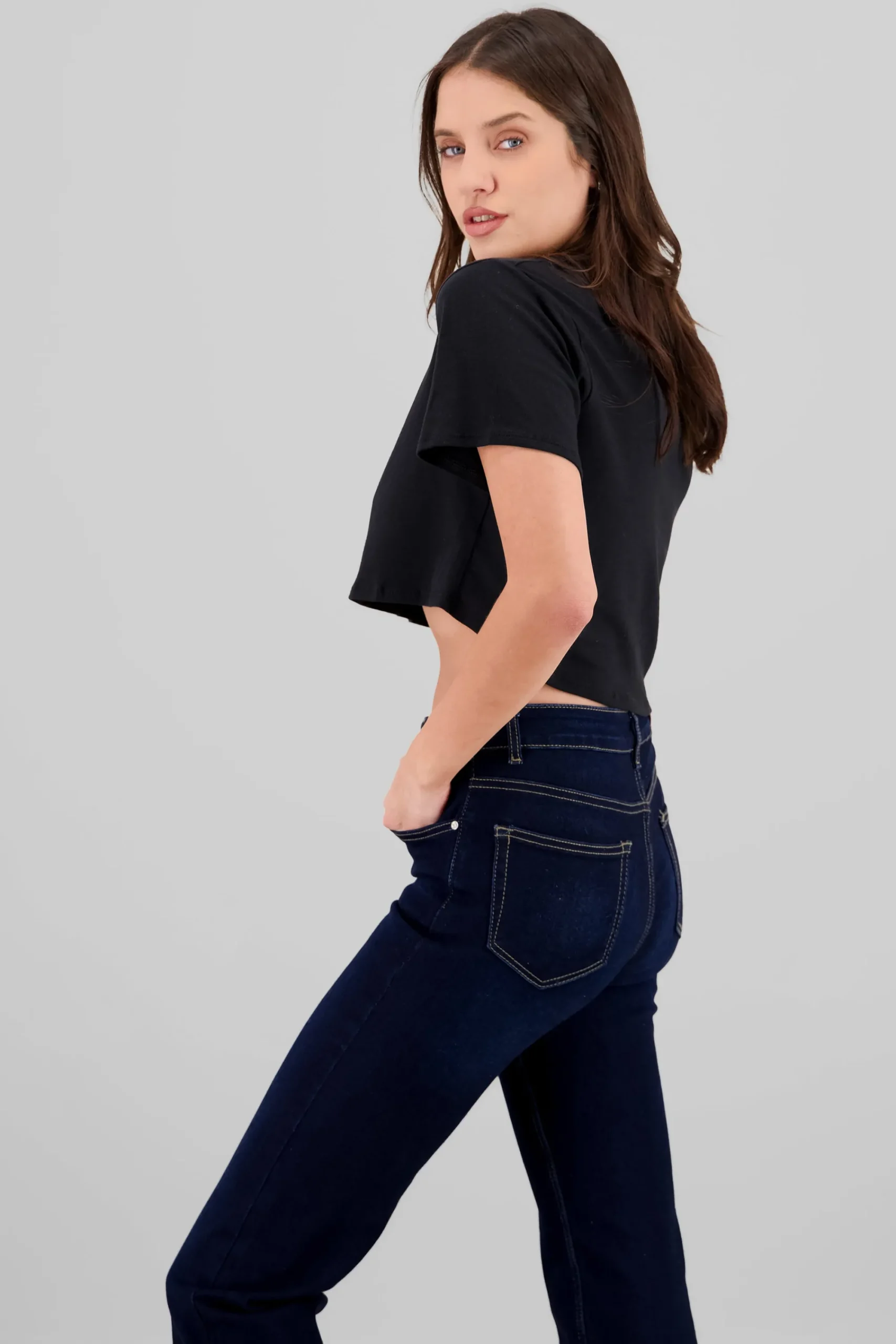Shasa Metallic Bear Cropped T Shirt