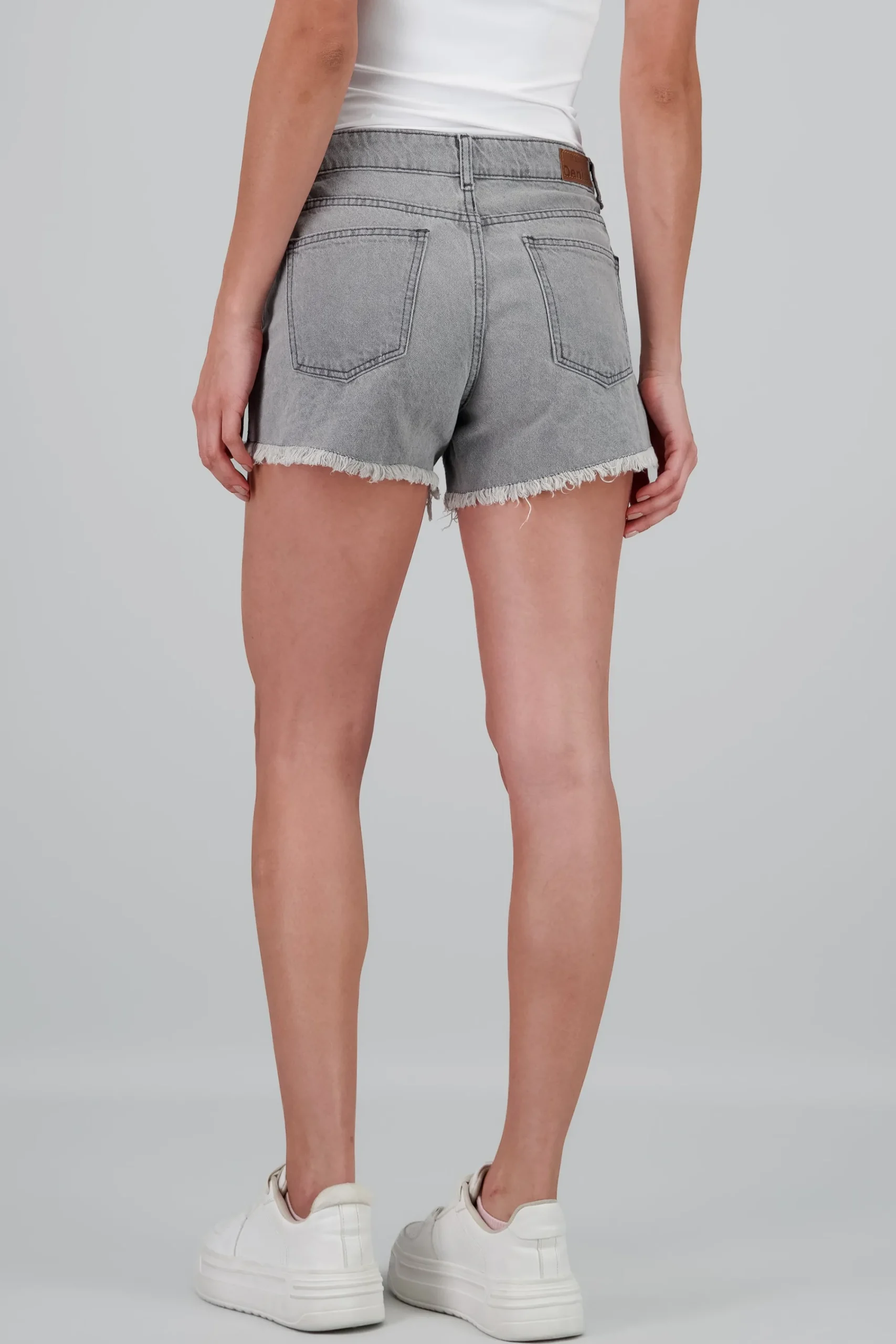 Shasa Mid Rise Distressed Shorts