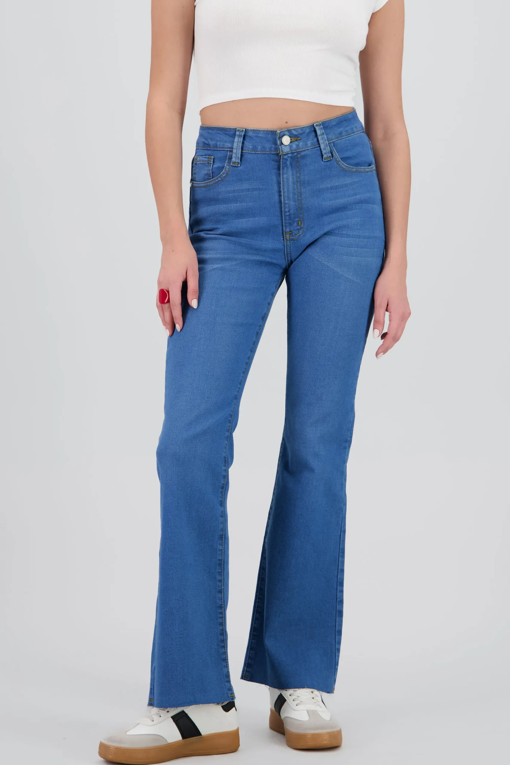 Shasa Mid Rise Flared Jeans
