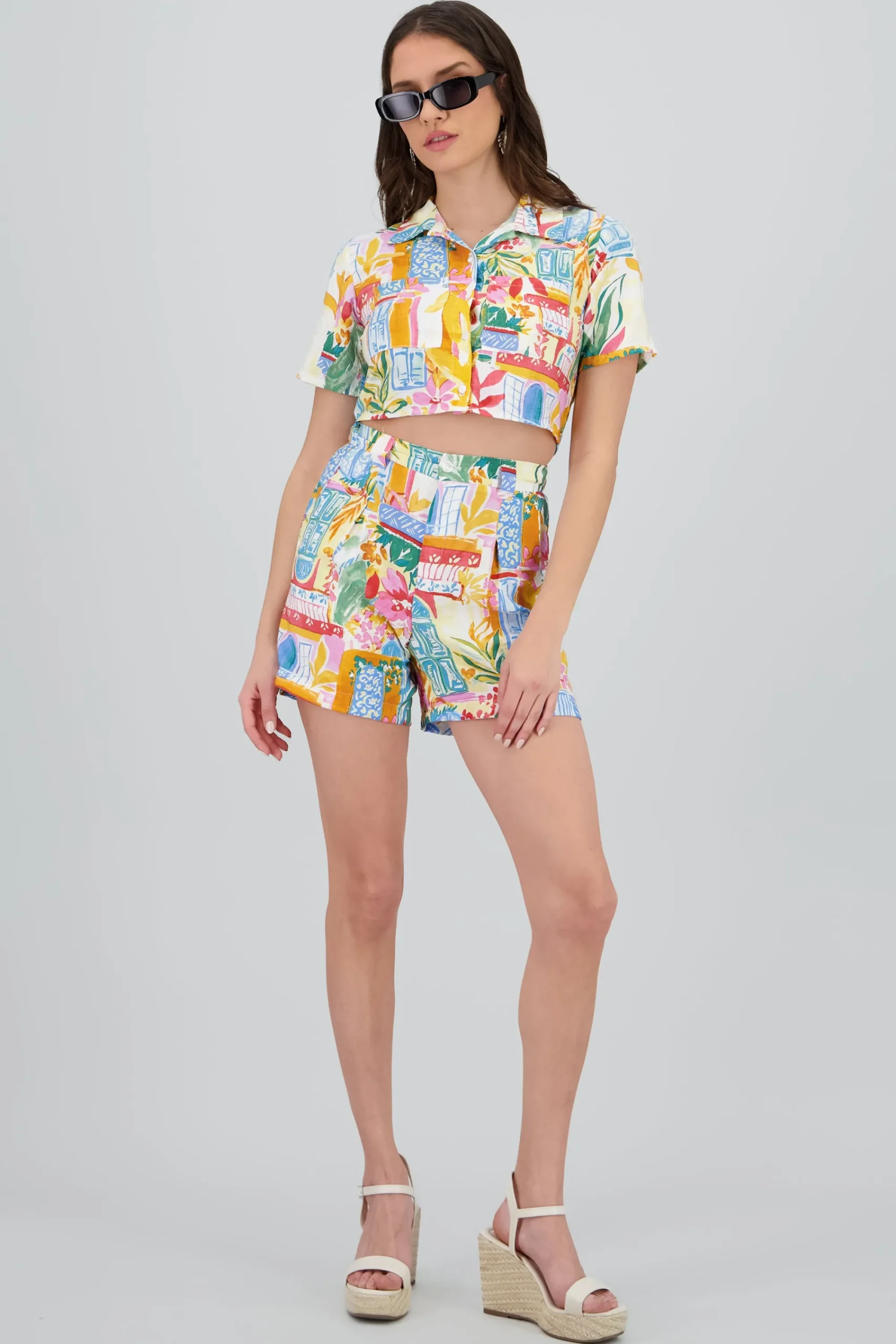 Shasa Mini Shorts with Waistband Detail