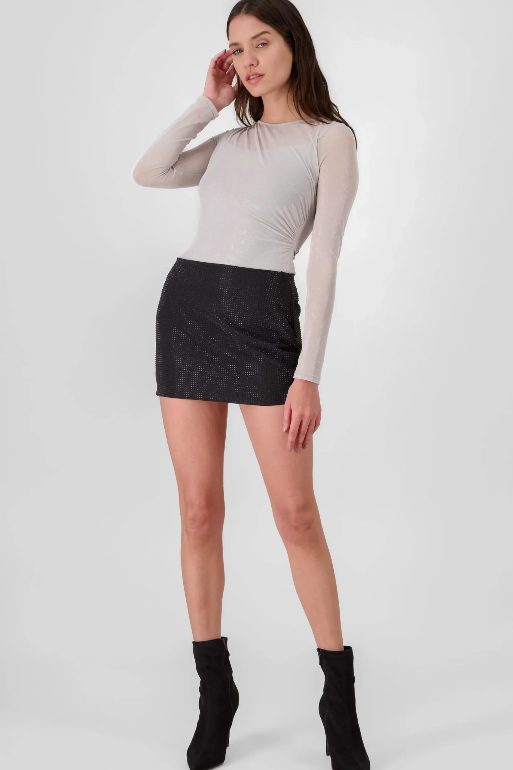 Shasa Mini Skirt with Sequins