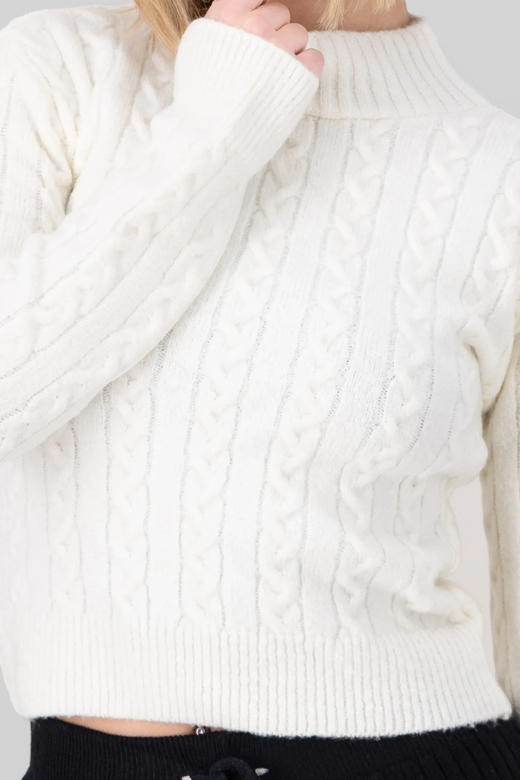 Shasa MockNeck Knit Sweater