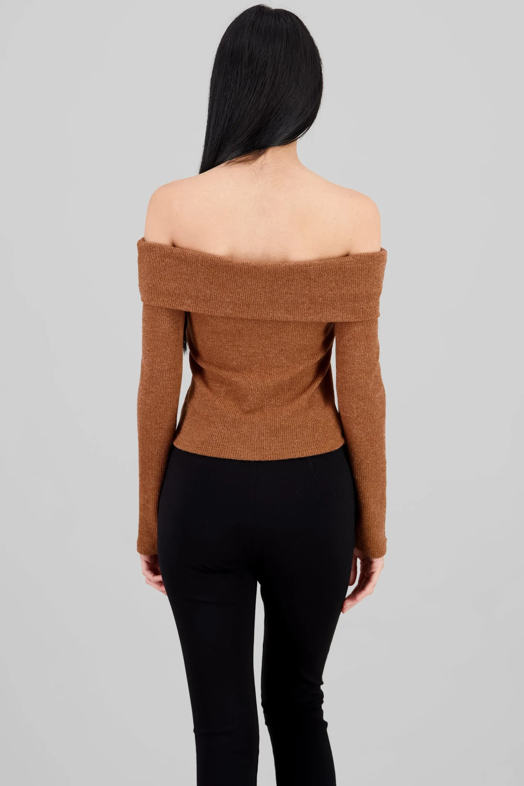 Shasa Off Shoulder Long Sleeve Top