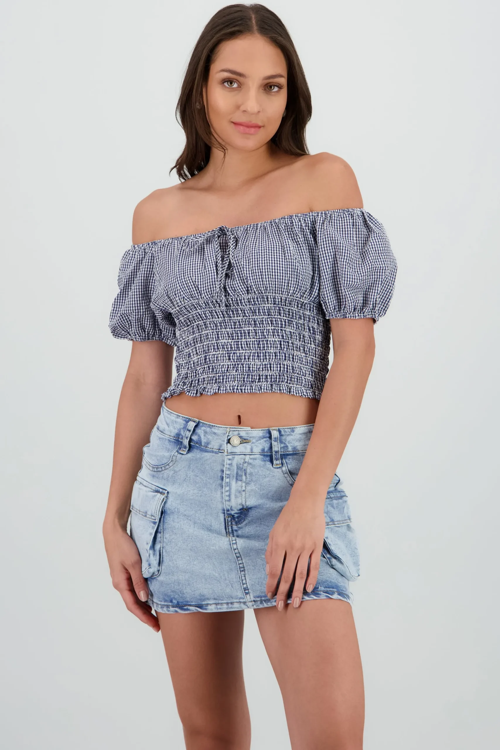 Shasa Off Shoulder Puff Sleeve Top