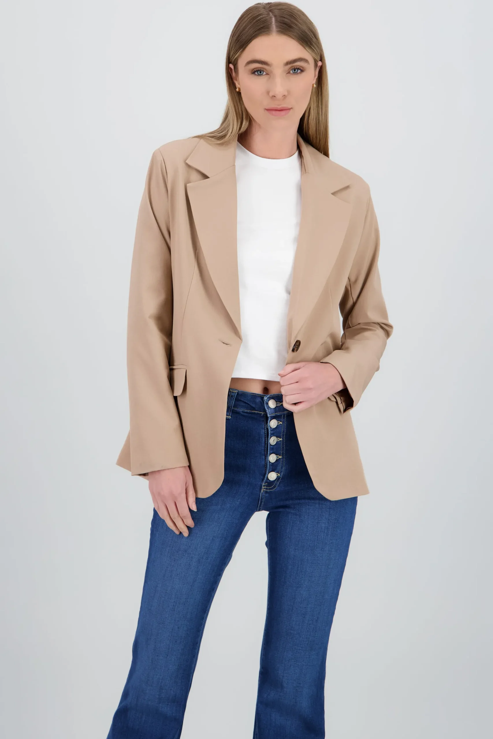 Shasa Oversized Blazer with Lapel Detail