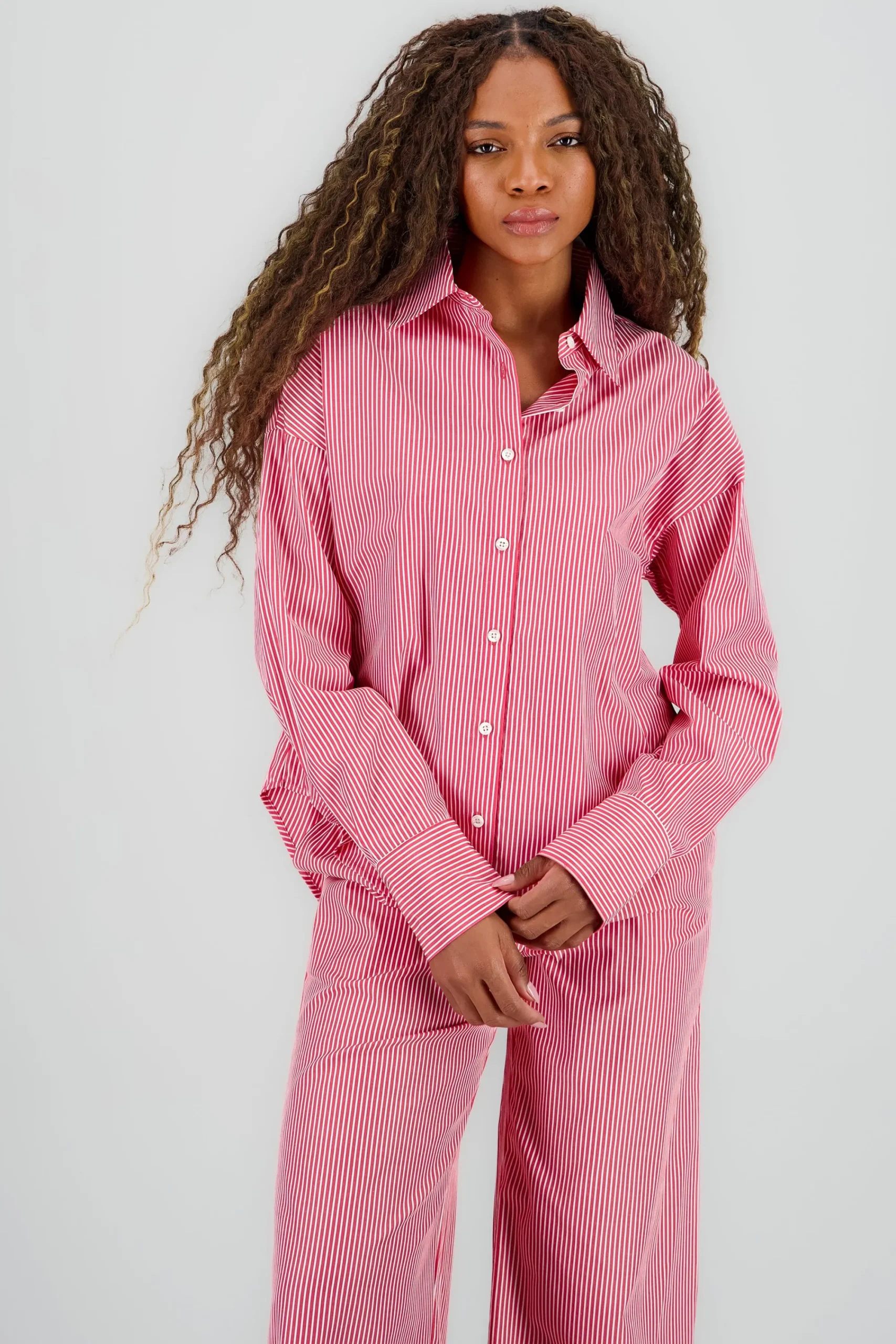 Shasa Oversized Striped Shirt