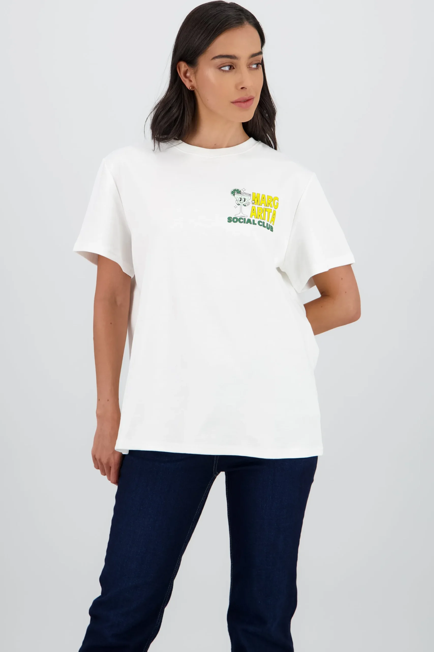 Shasa Oversized T Shirt with Daisy Print