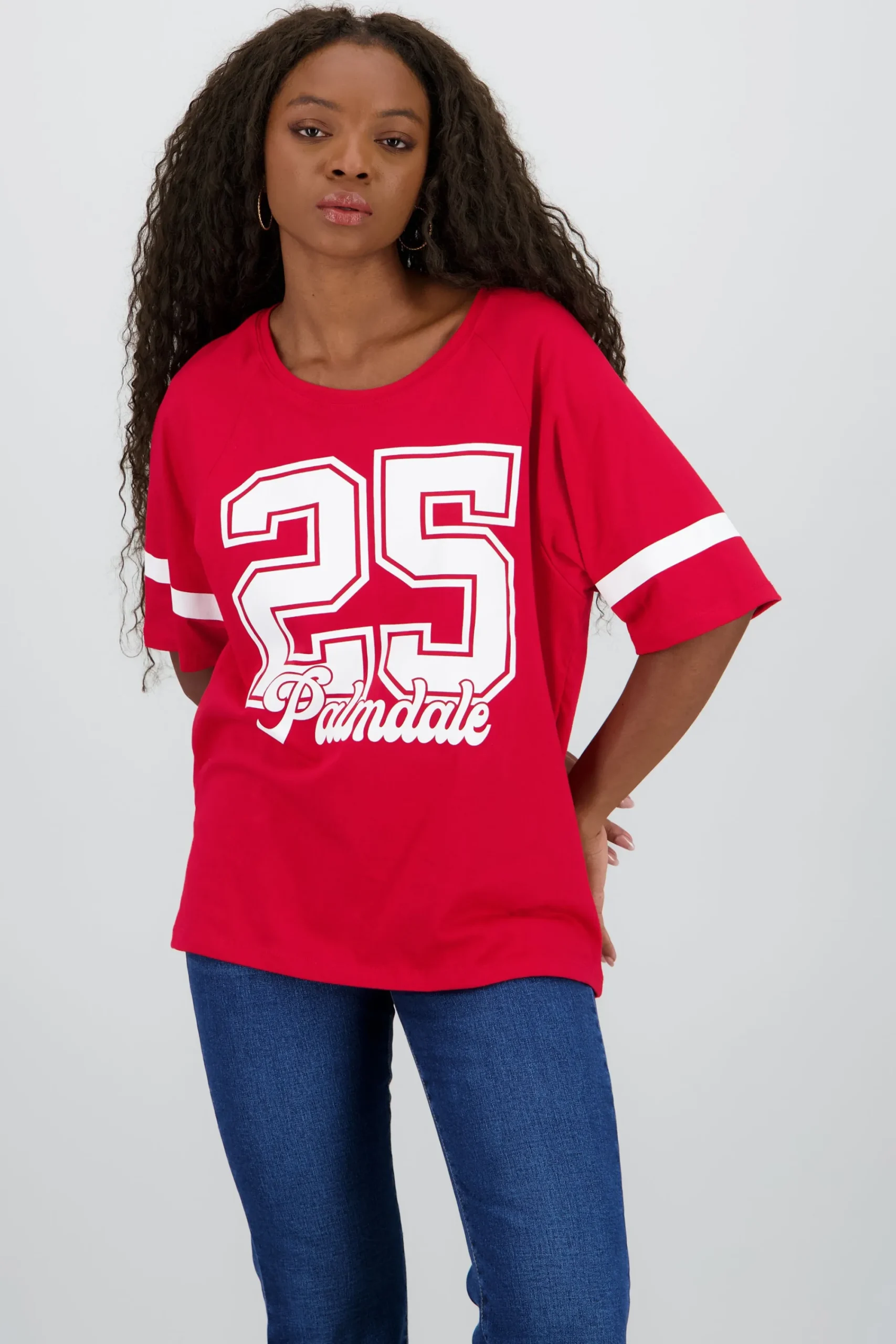 Shasa Palmdale T Shirt with Contrast Sleeves