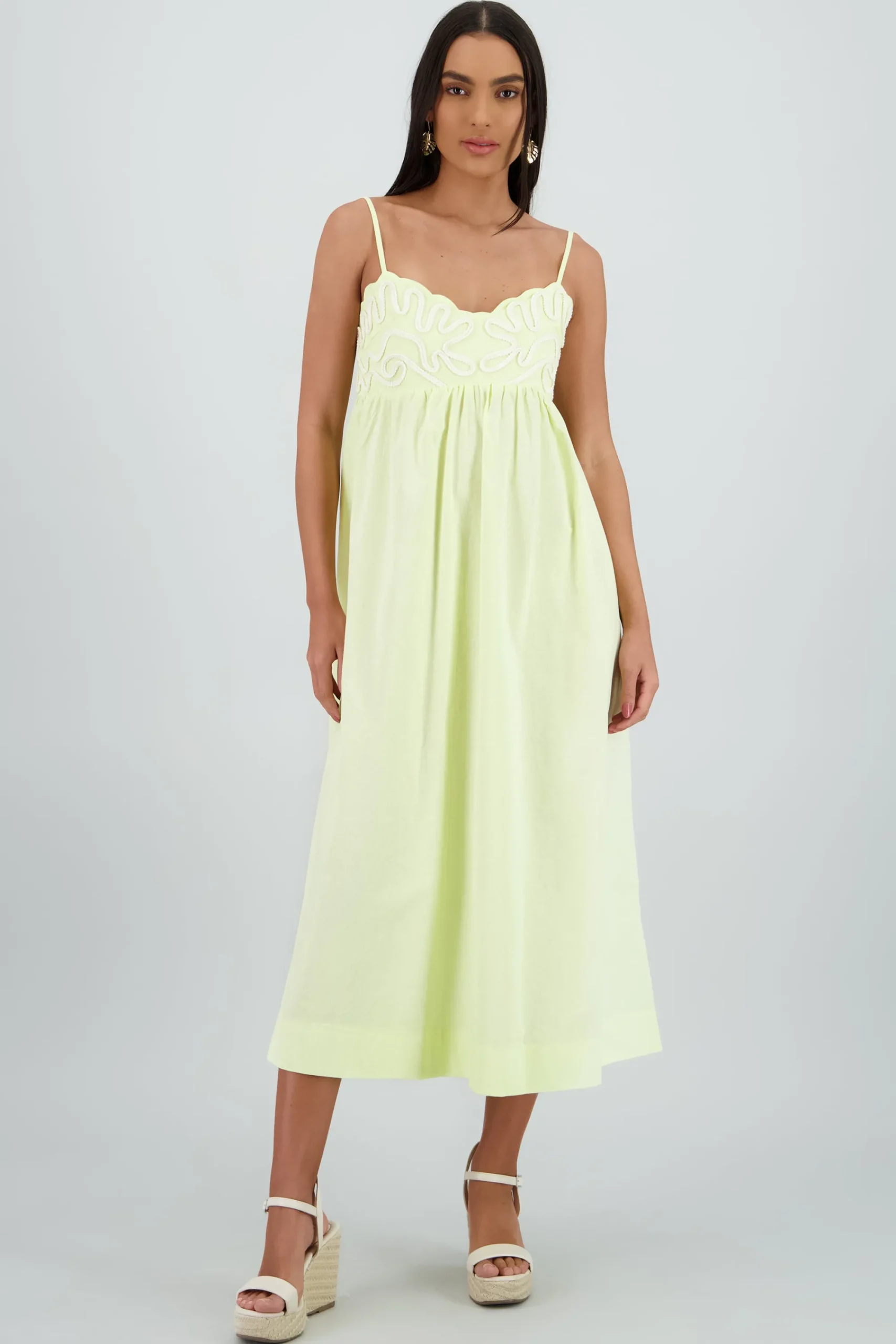Shasa Piping Detail Maxi Dress