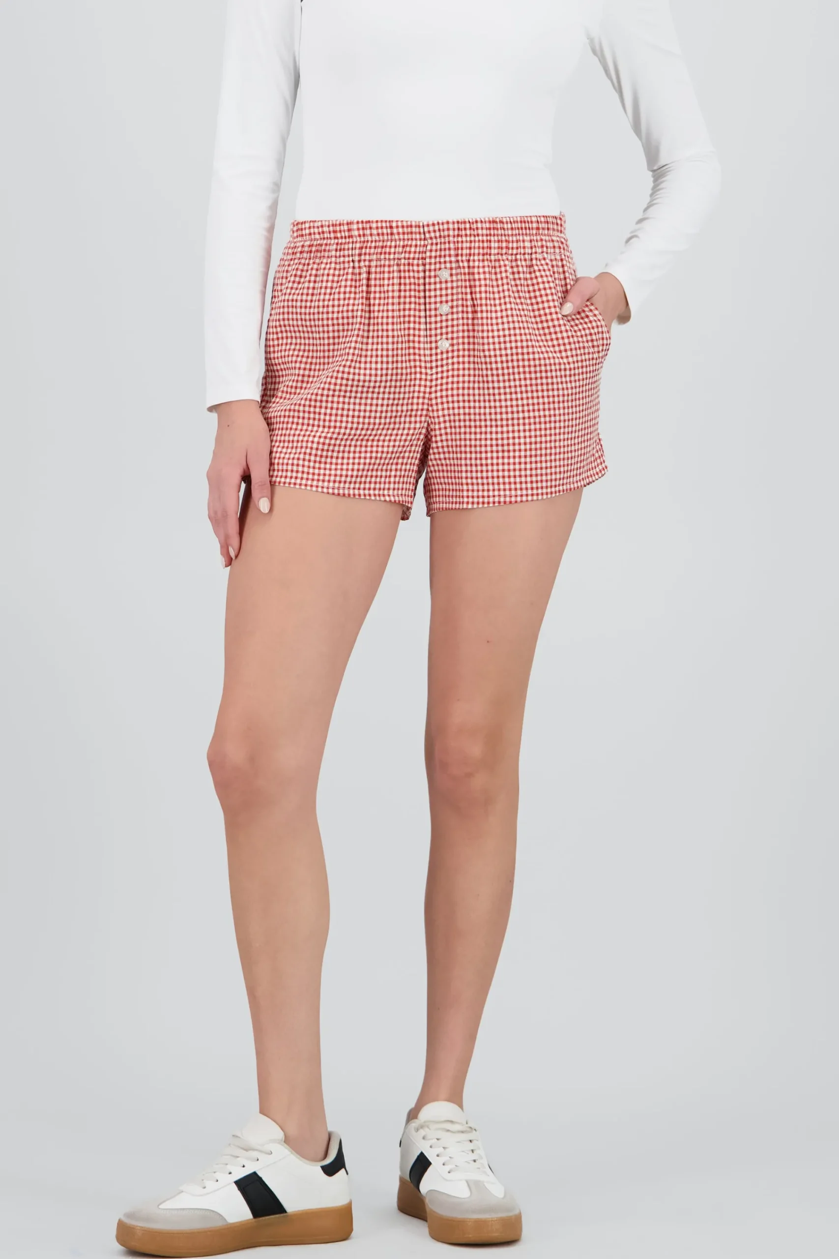 Shasa Plaid Mini Shorts