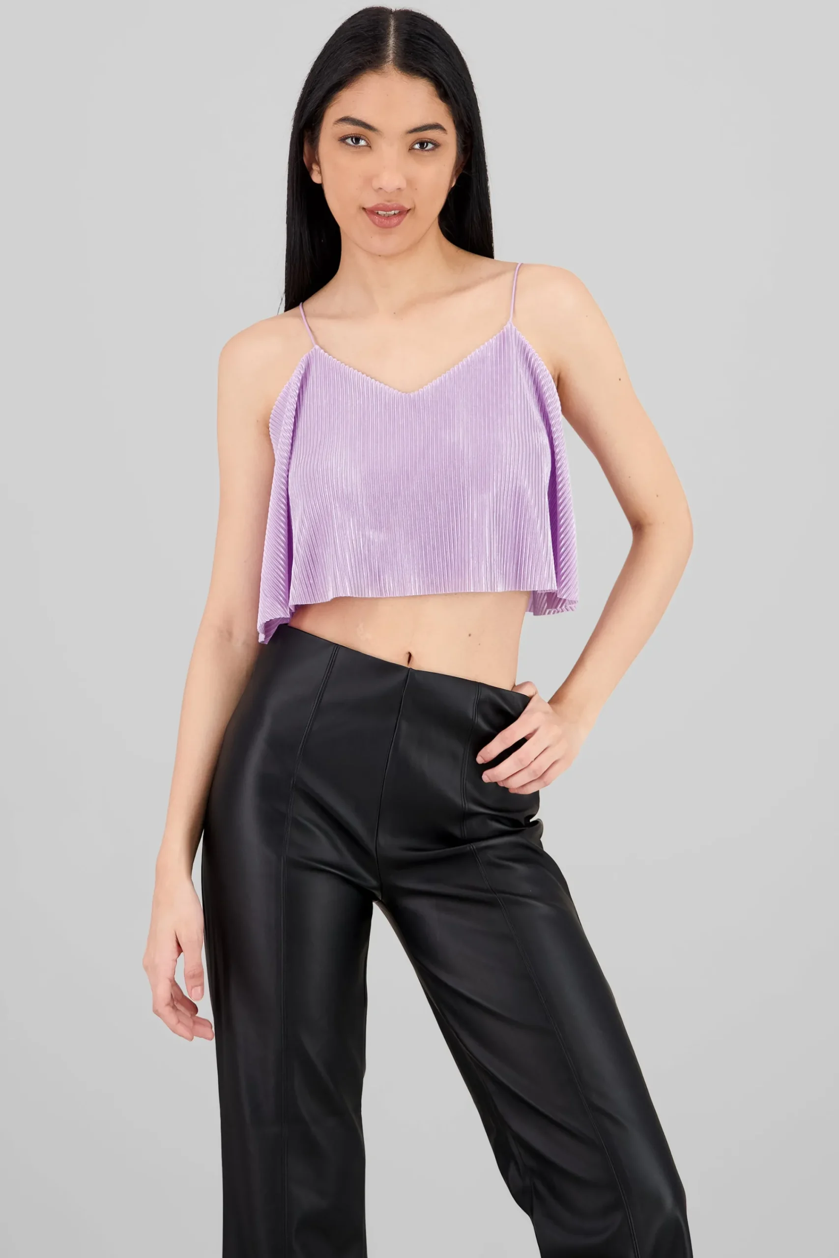 Shasa Pleated crop cami