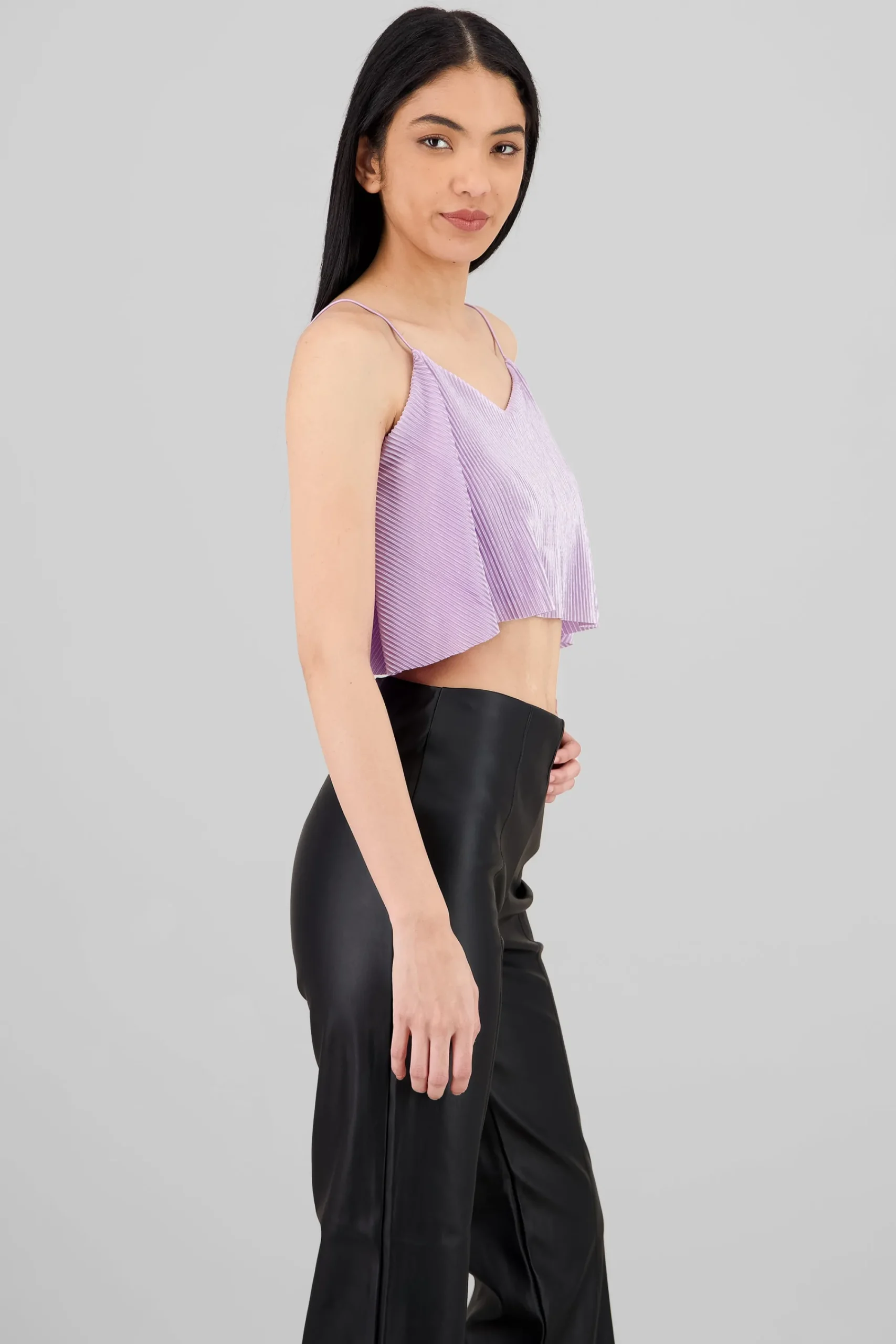 Shasa Pleated crop cami