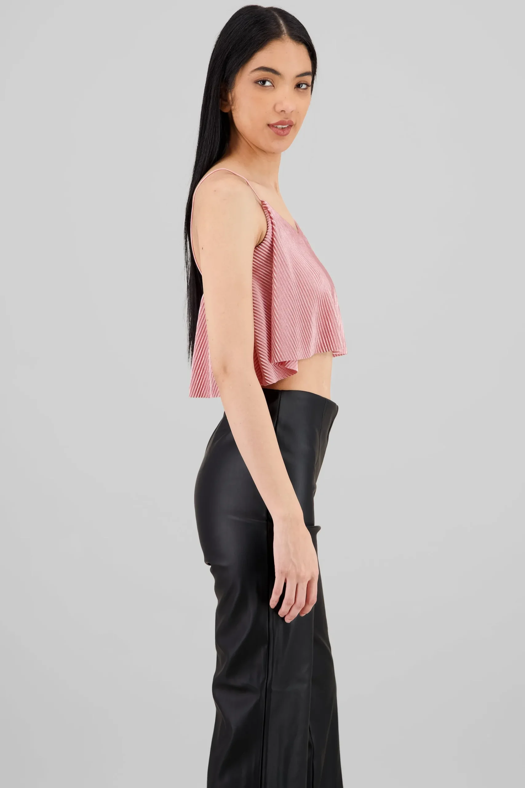 Shasa Pleated crop cami
