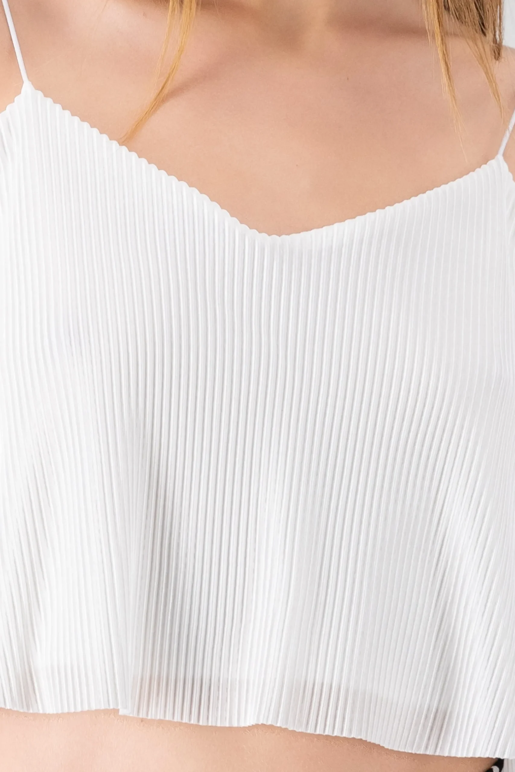 Shasa Pleated crop cami