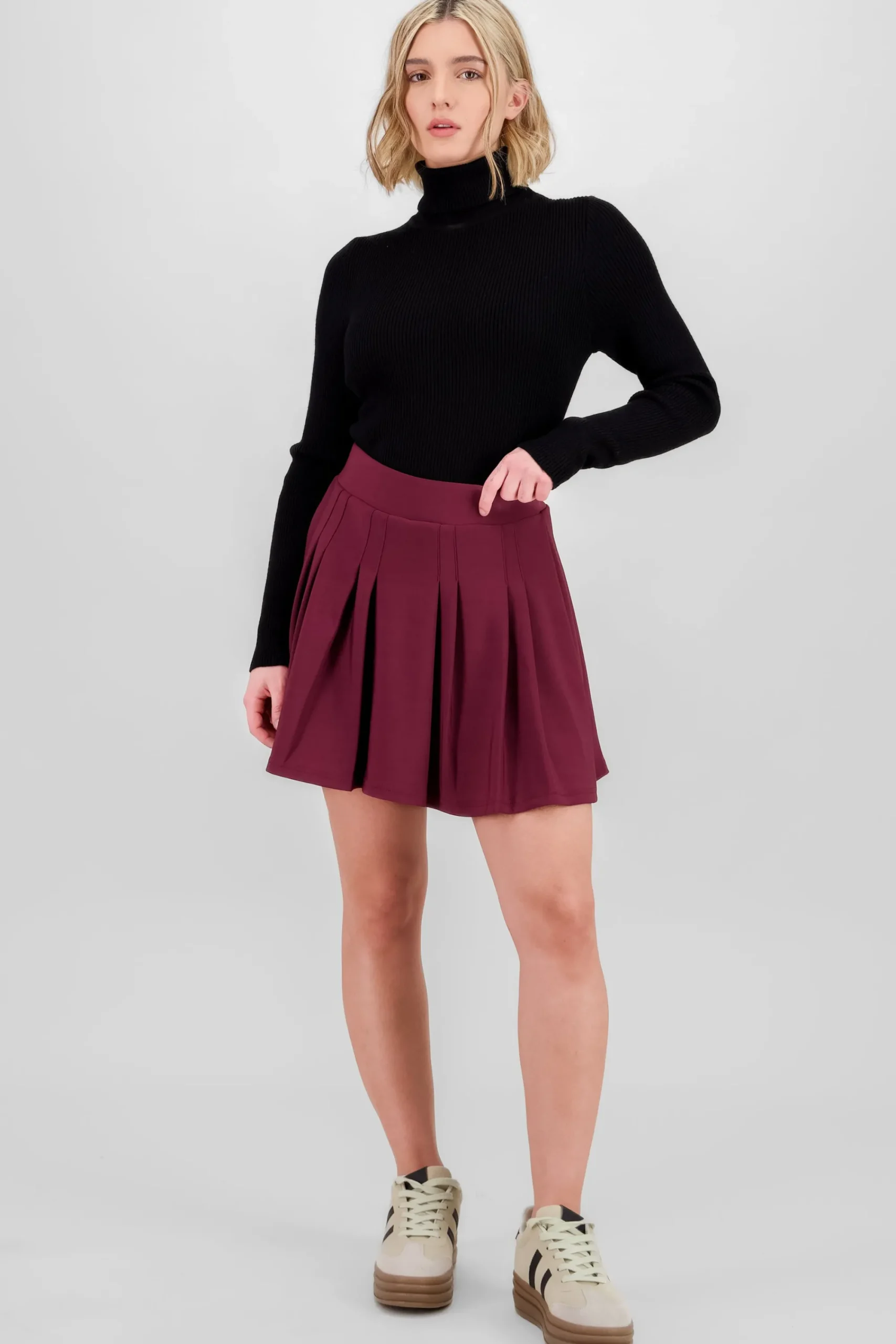 Shasa Pleated Mini Skirt