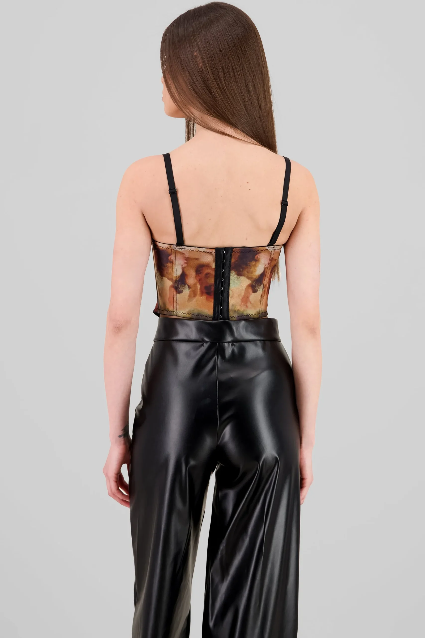 Shasa Printed Mesh Corset