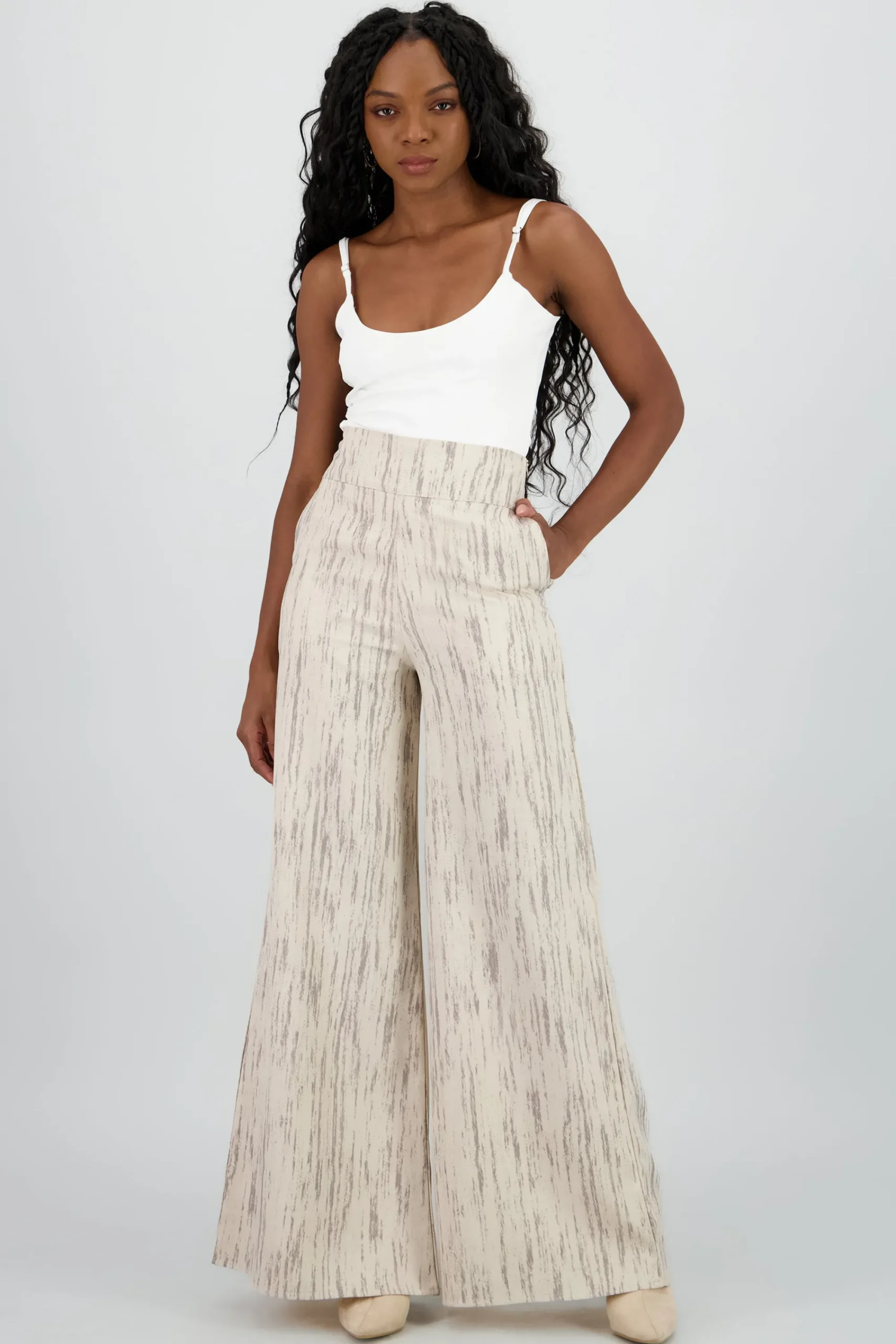 Shasa Printed Wide Leg Pants