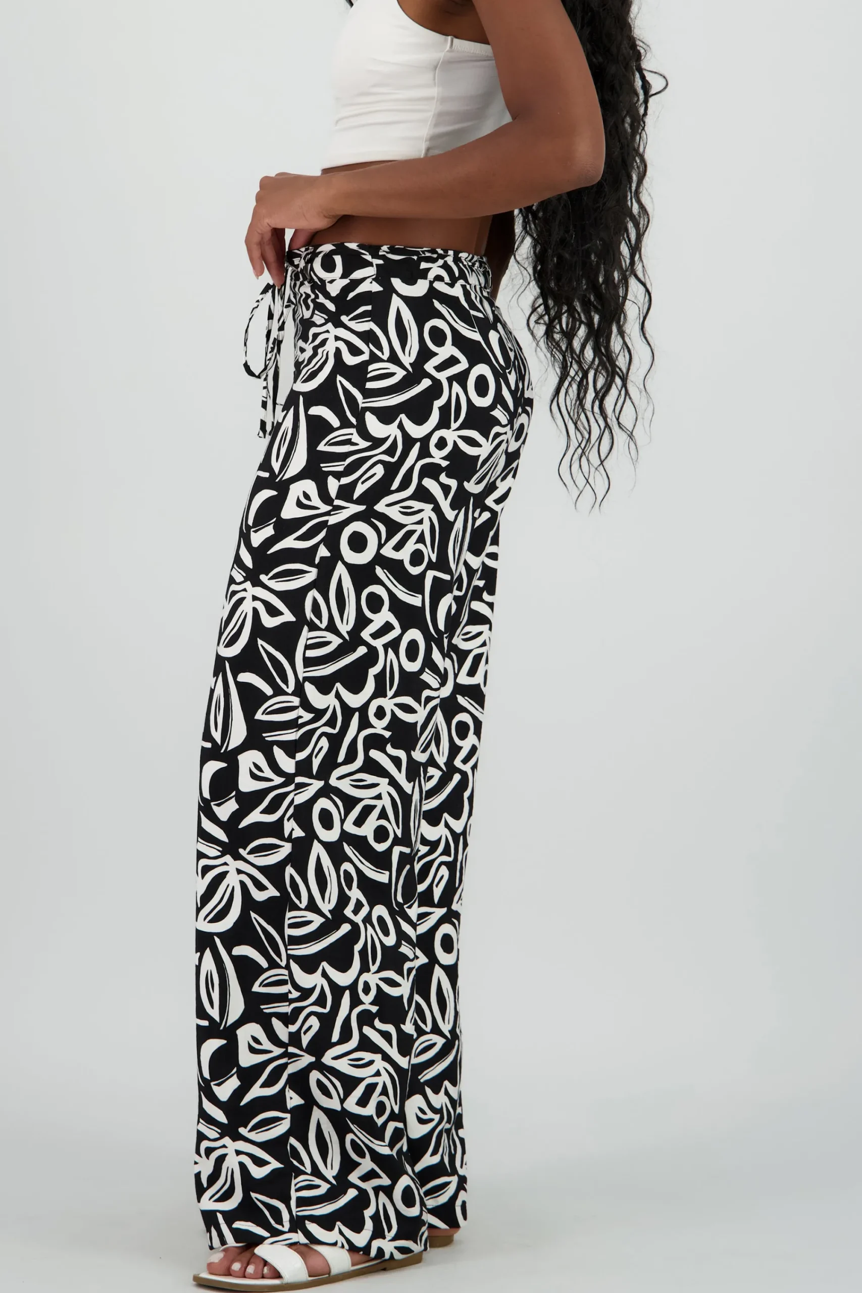 Shasa Printed Wide Leg Pants